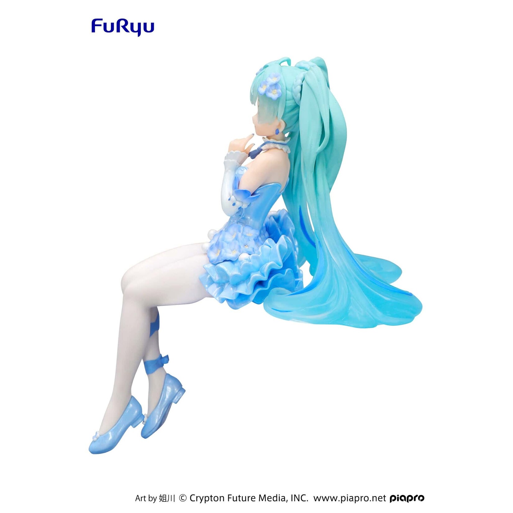 FuRyu Hatsune Miku Noodle Stopper Figure (Flower Fairy Nemophila Pail Blue) AMU-SHP2270-CI