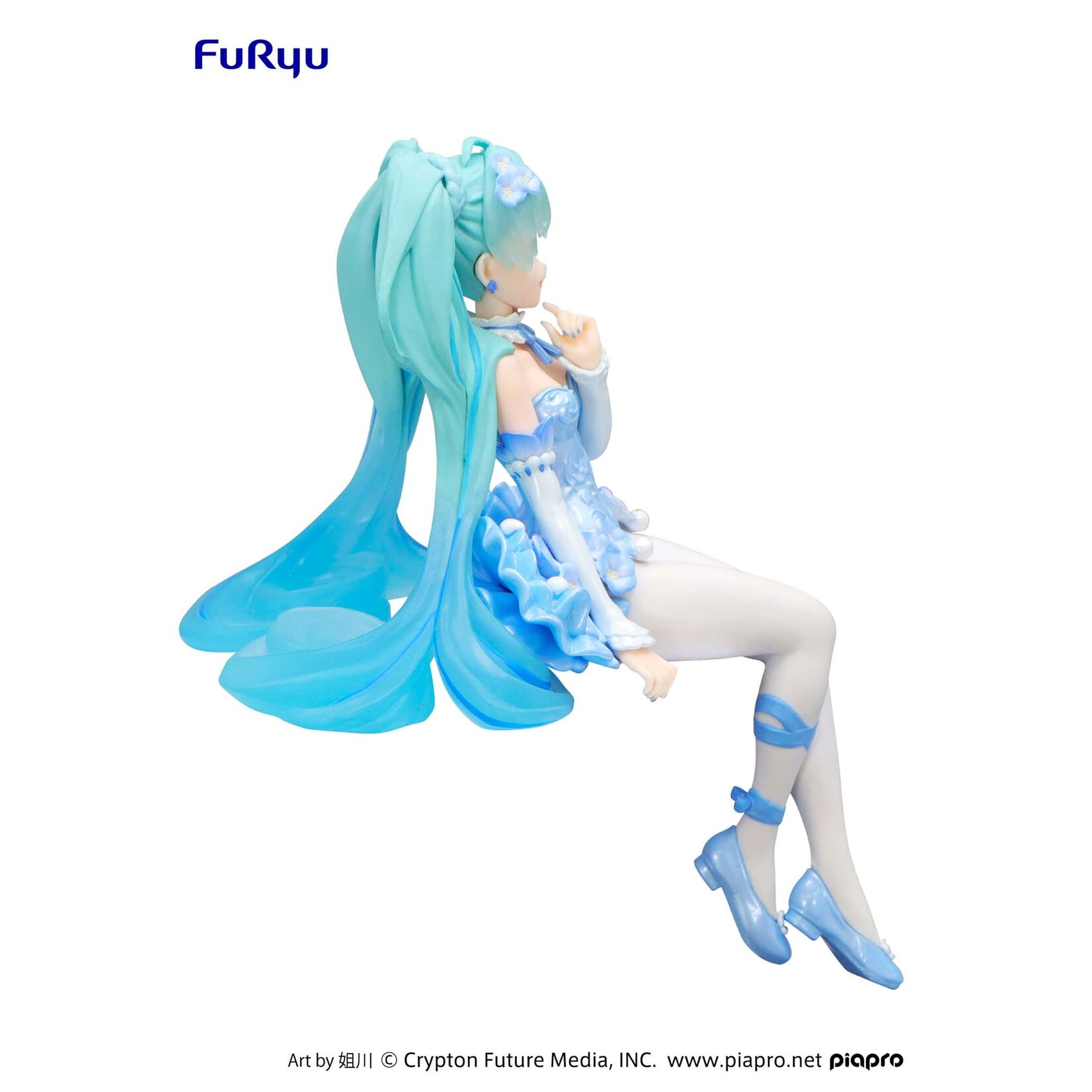 FuRyu Hatsune Miku Noodle Stopper Figure (Flower Fairy Nemophila Pail Blue) AMU-SHP2270-CI