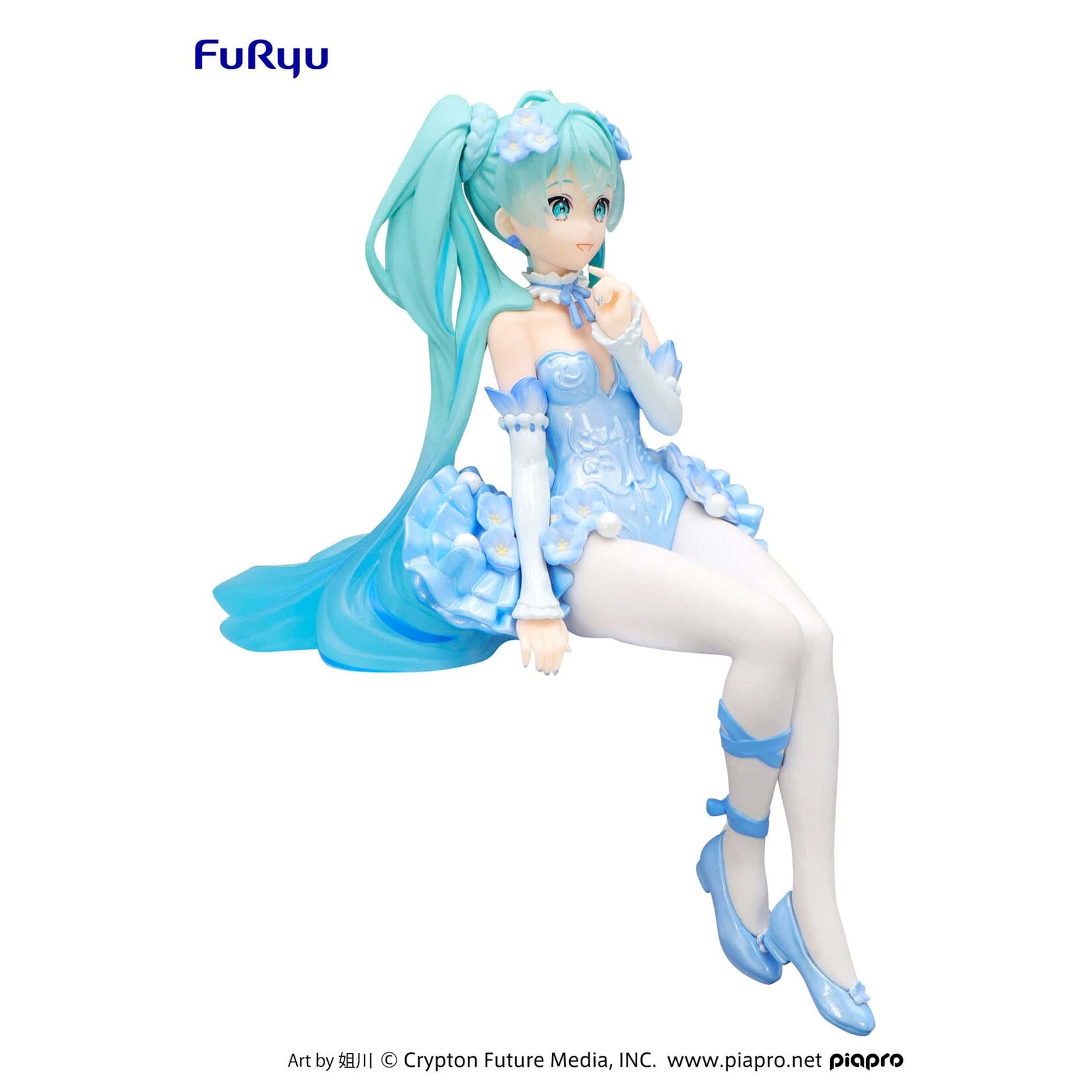 FuRyu Hatsune Miku Noodle Stopper Figure (Flower Fairy Nemophila Pail Blue) AMU-SHP2270-CI