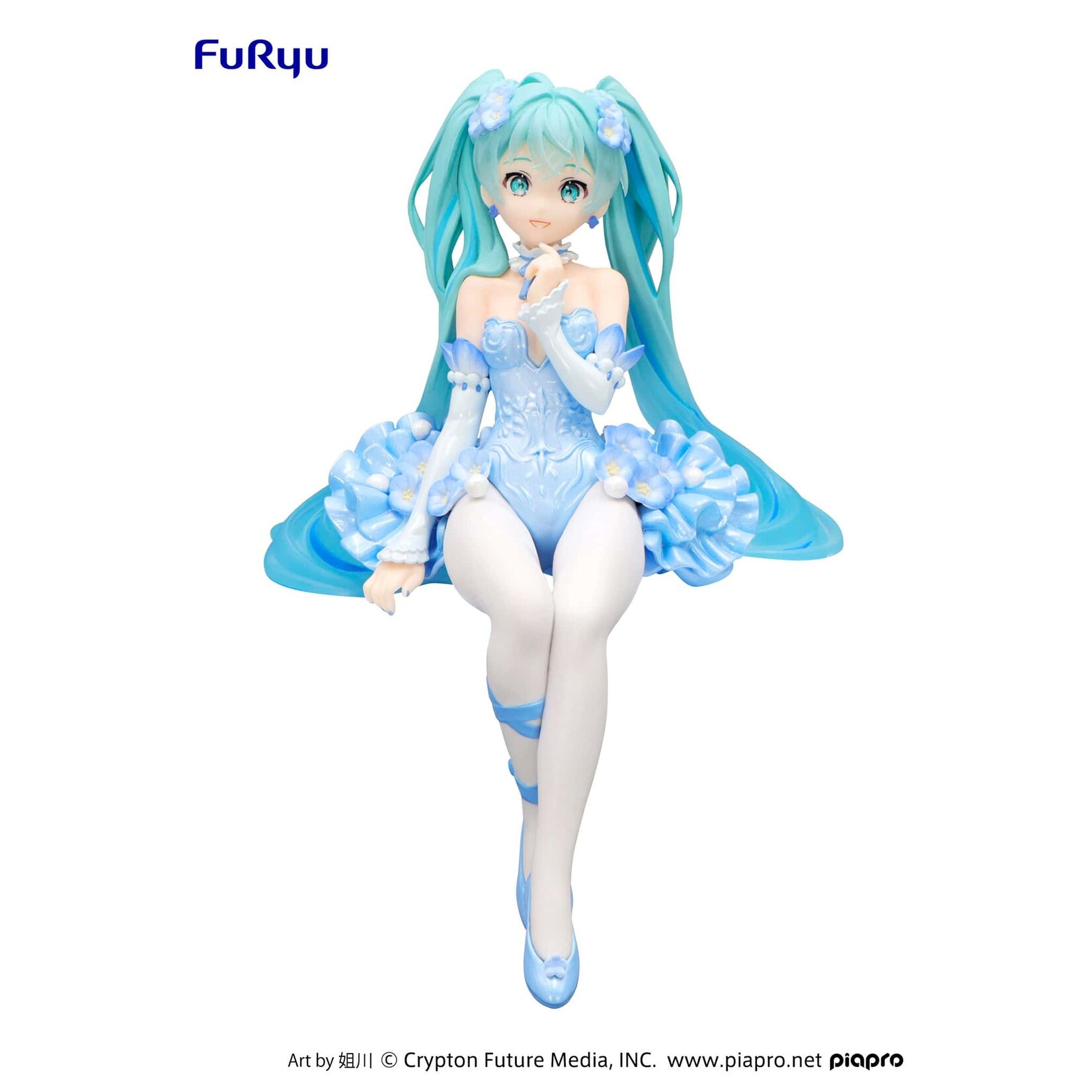 FuRyu Hatsune Miku Noodle Stopper Figure (Flower Fairy Nemophila Pail Blue) AMU-SHP2270-CI