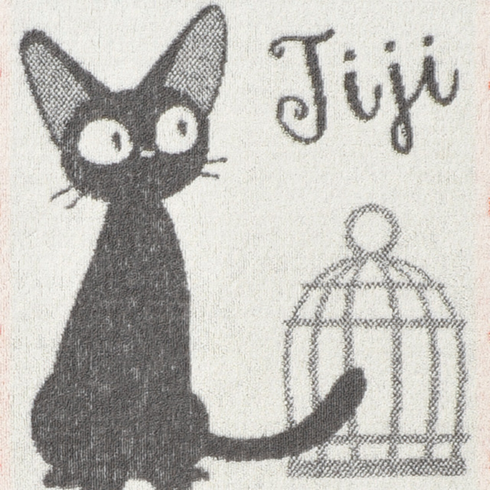 Marushin Kiki's Delivery Service - Jiji & Strawberries Towel Pillow Case 64x34cm