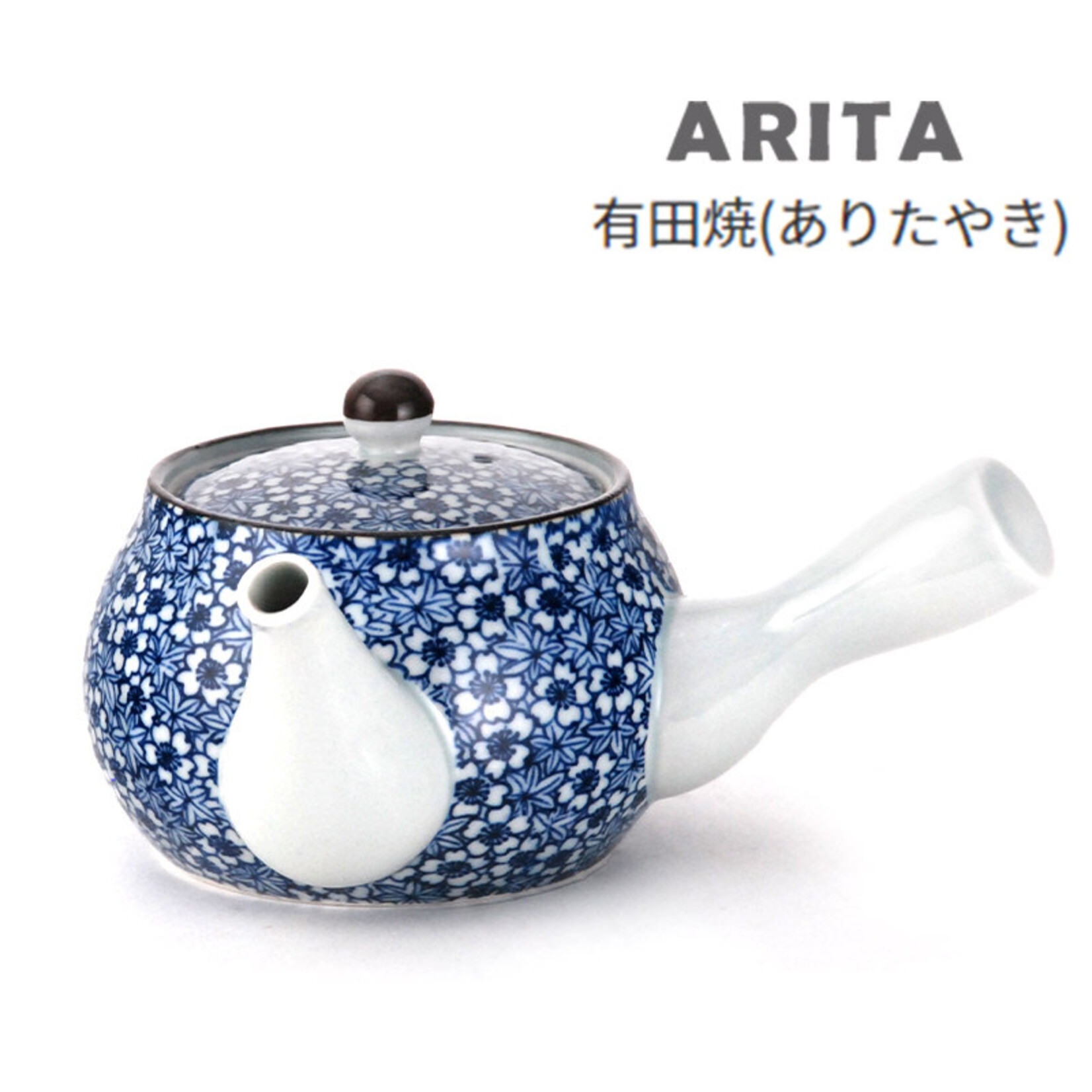Teapot - Arita Teapot with Stainless Steel Mesh Strainer 14oz - SN6-SM