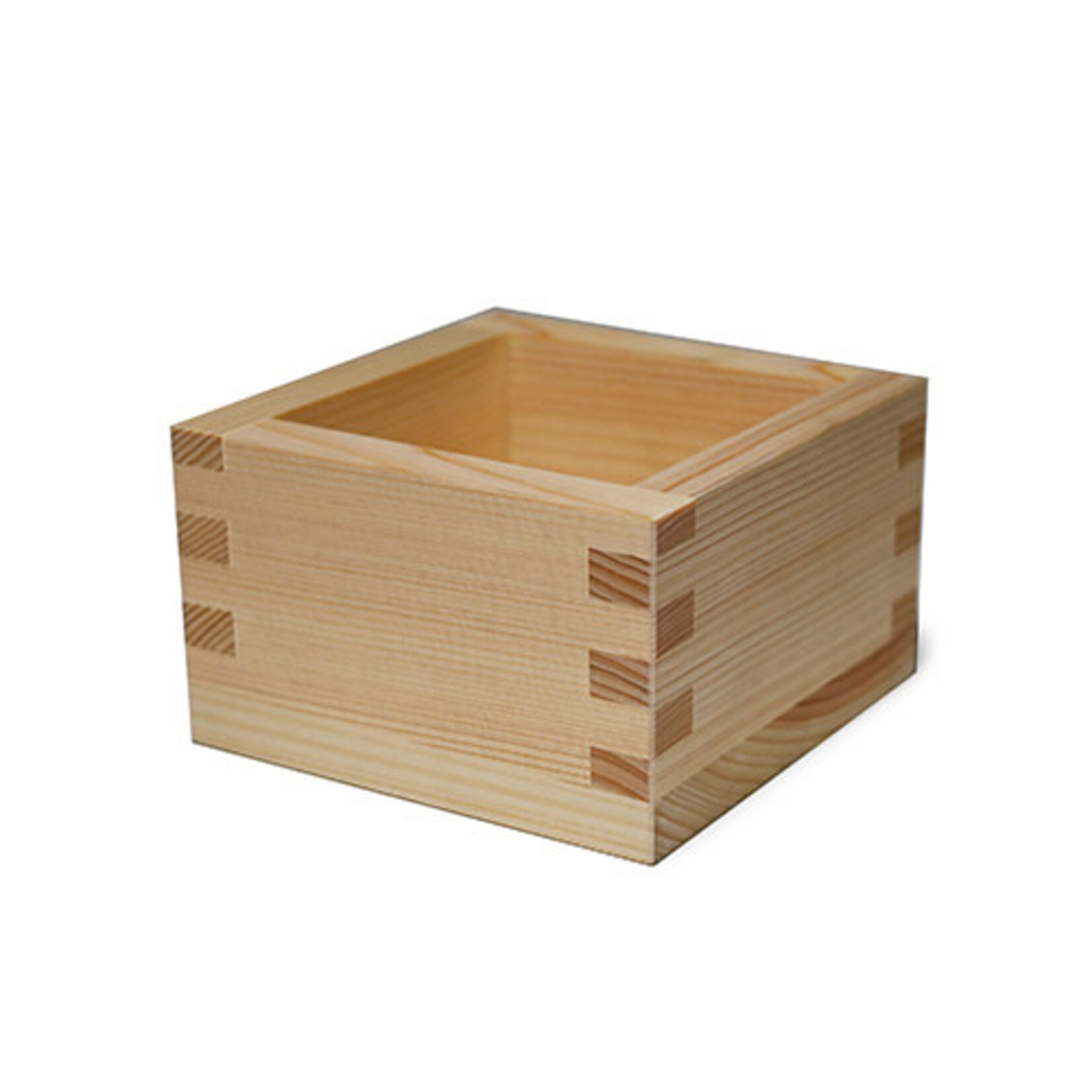 Wooden Sake Masu 1go (180ml) 3.25"Sq x 2"H - Hokusai - OMS-WV