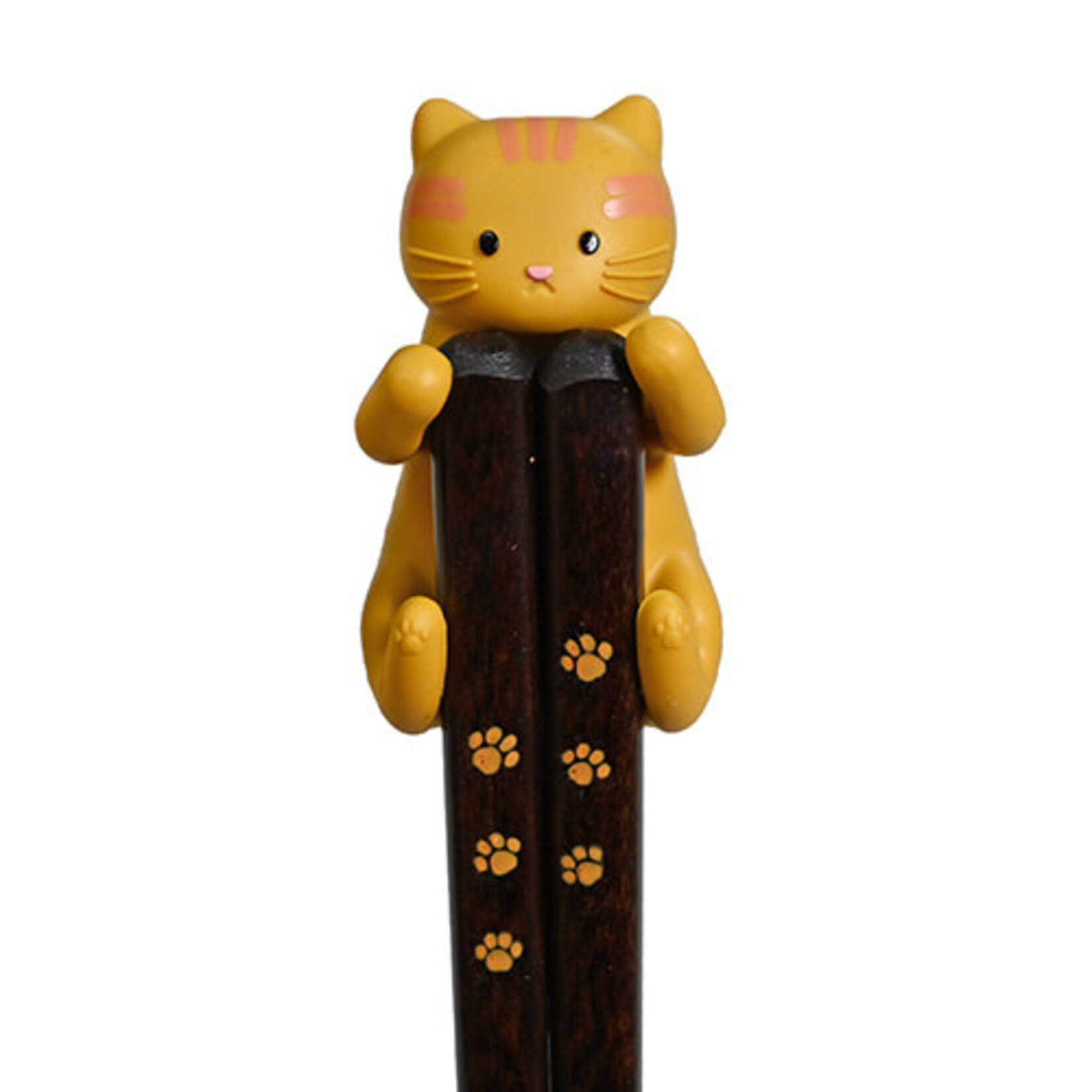 Chopsticks w/Rest - Tiger Cat - 1550-BR