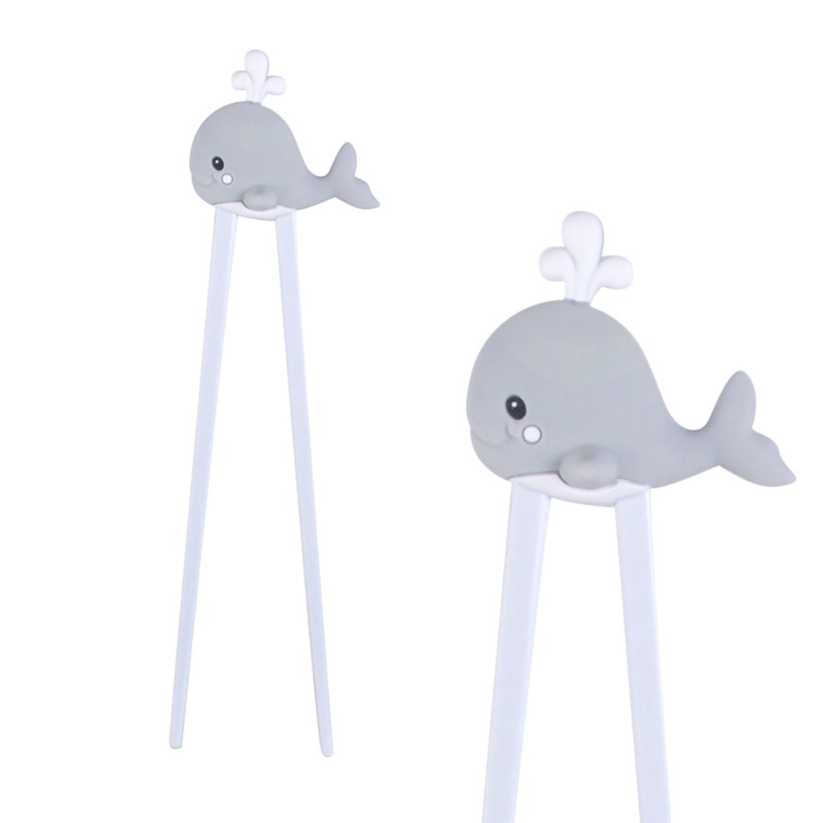 Chopsticks for Kids - With Helper - Gray Whale - EC27-GY