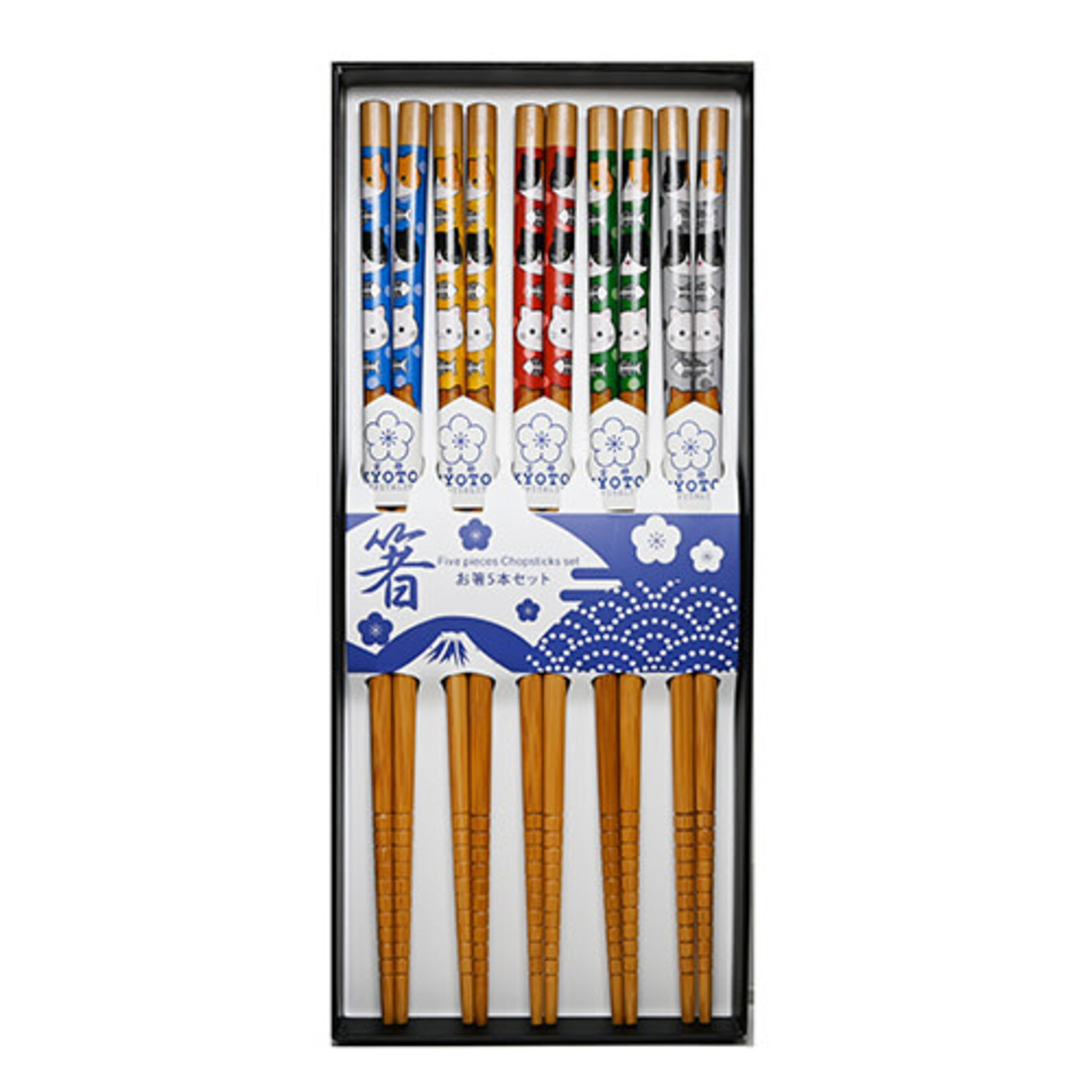 Cats & Fish Bones Chopsticks Boxed Set - CH176