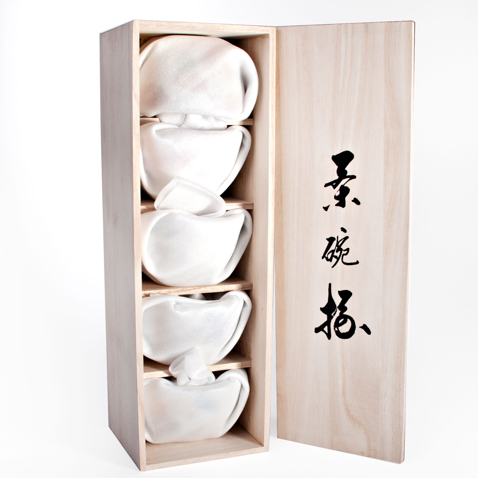 5pc Bowl Set in Wooden Box - Floral Patterns CA54-HG