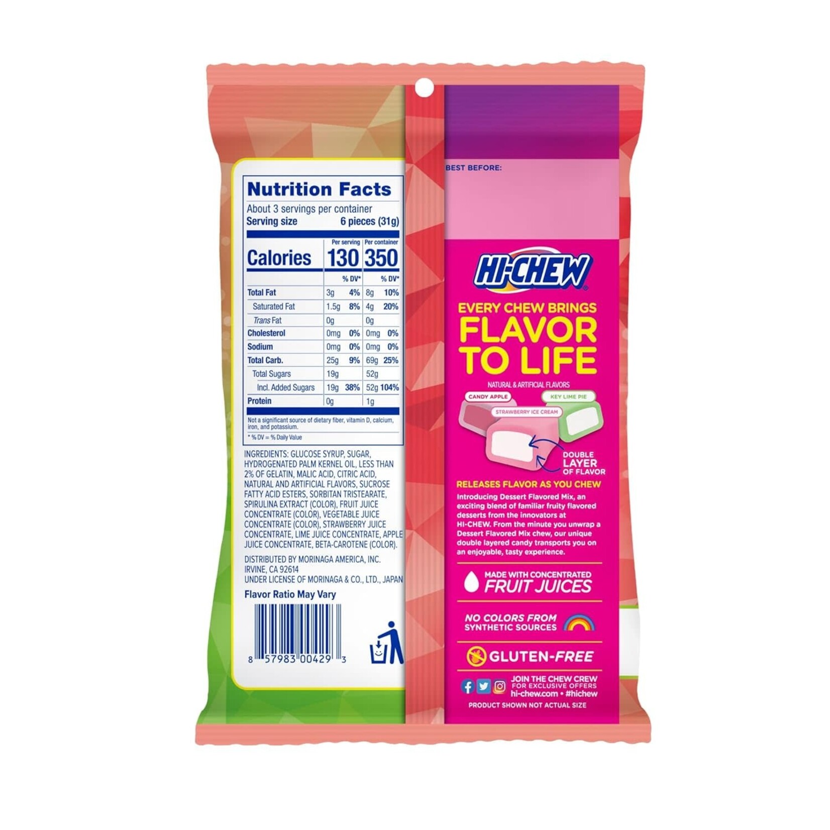 Morinaga Hi-Chew Dessert Mix 3oz bag