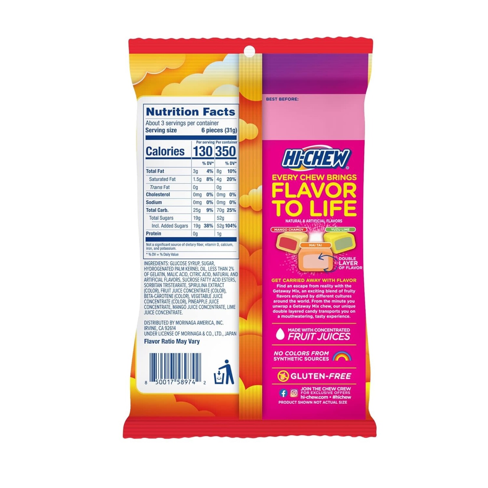 Morinaga Hi-Chew Getaway Mix 3oz bag