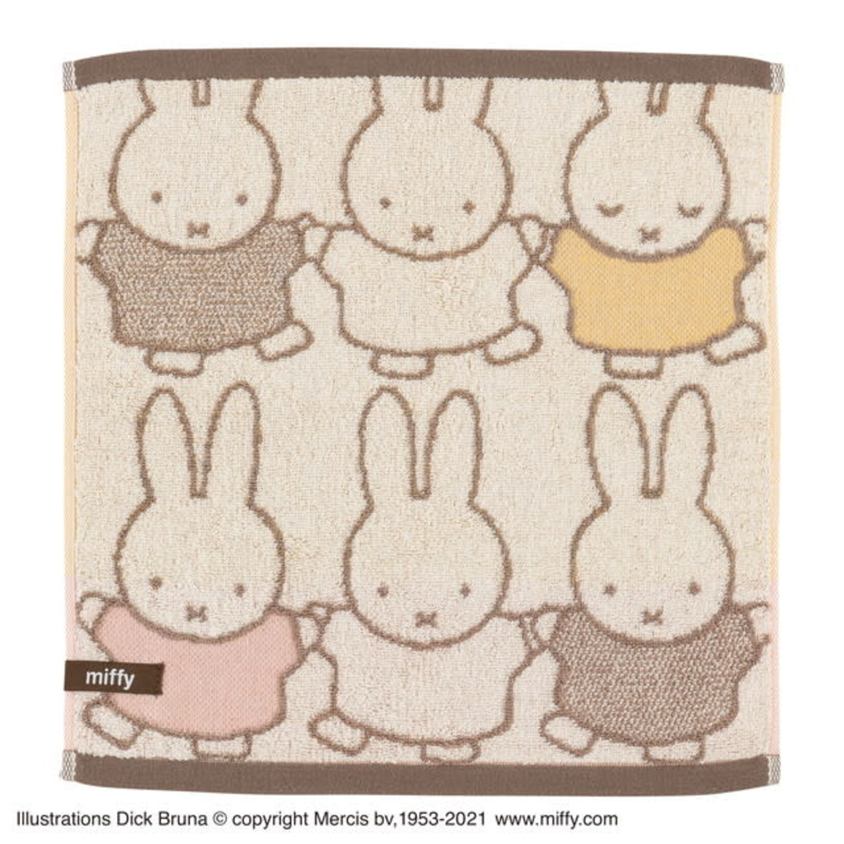 Marushin Washcloth - Miffy Holding Hands - 34x36cm 5805020100