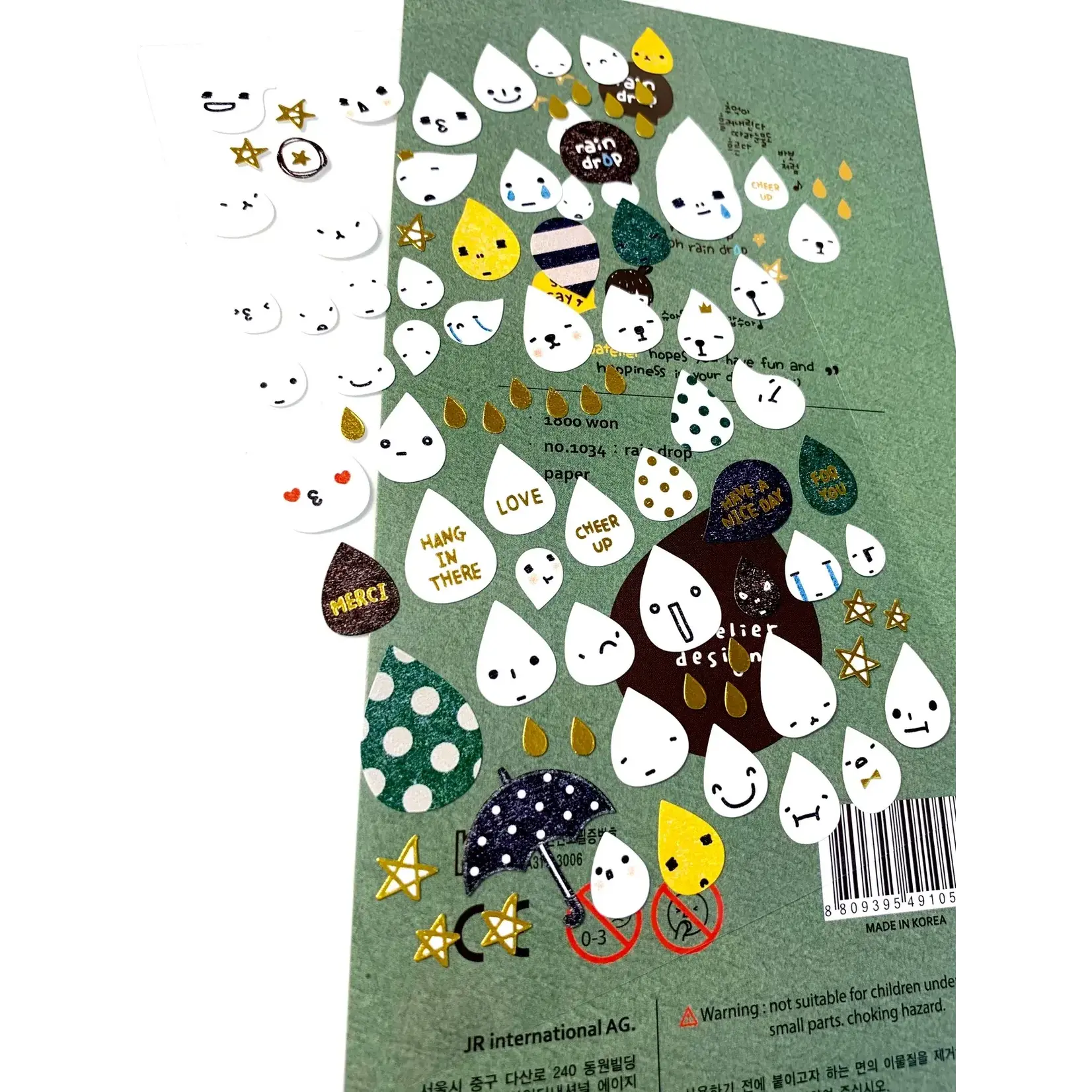 Suatelier Rain Drop Stickers - 01034