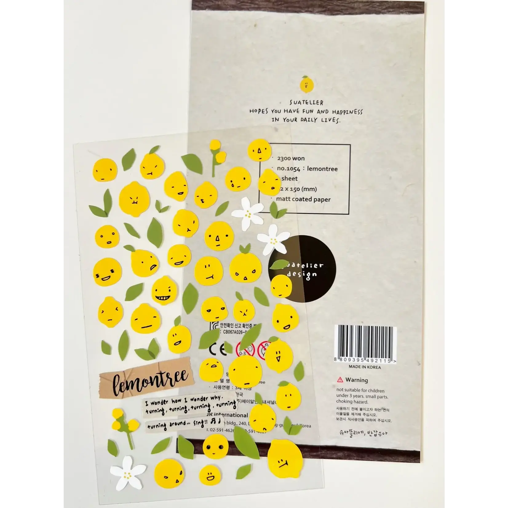 Suatelier Lemon Tree Stickers - 01054