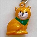 Brass Bell Charm w/strap - Yellow Dog - 70684