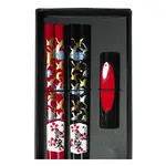 Chopsticks Set w/ Rests - Cranes - B907B