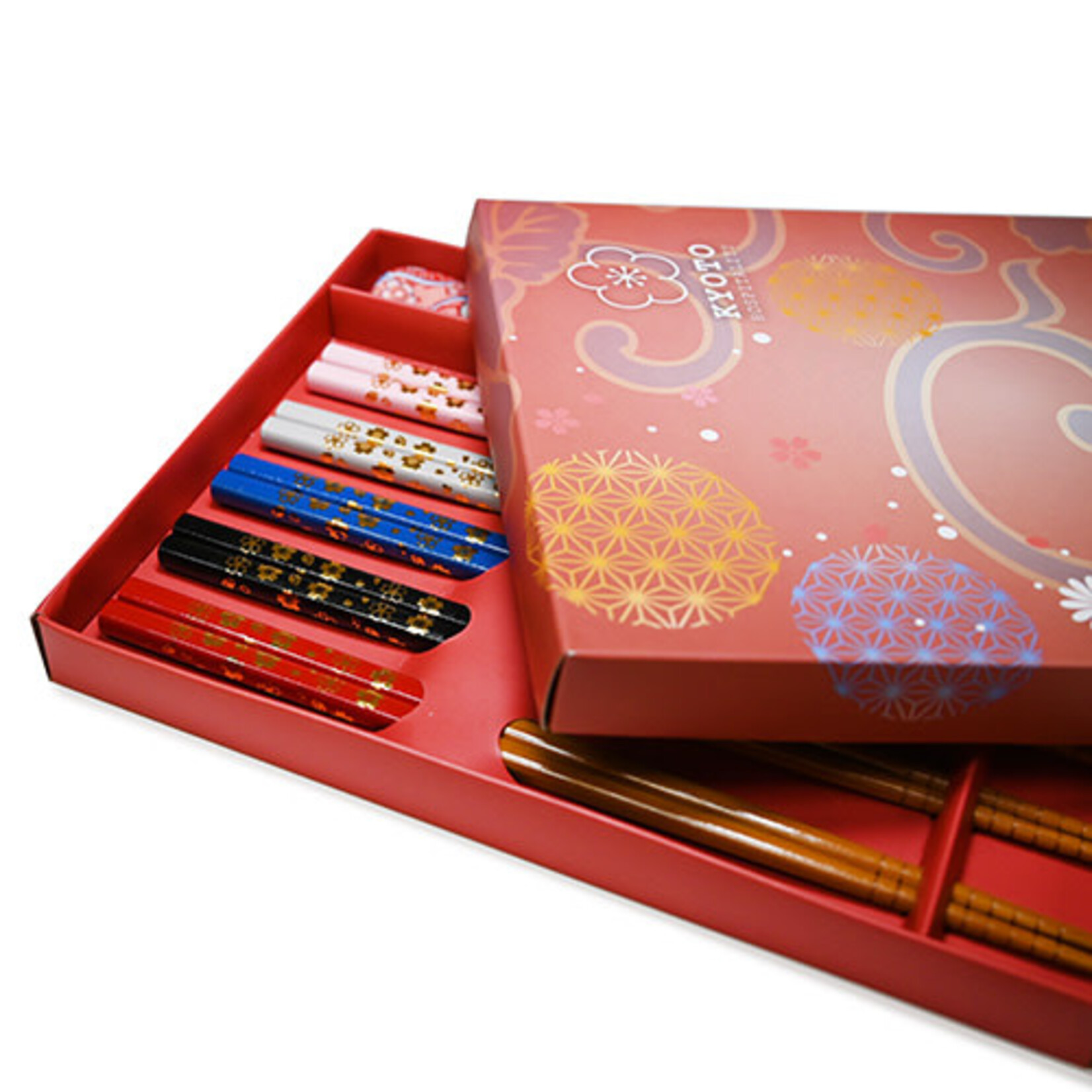 Chopsticks Set w/Rest - Sakura Patterns - CH804