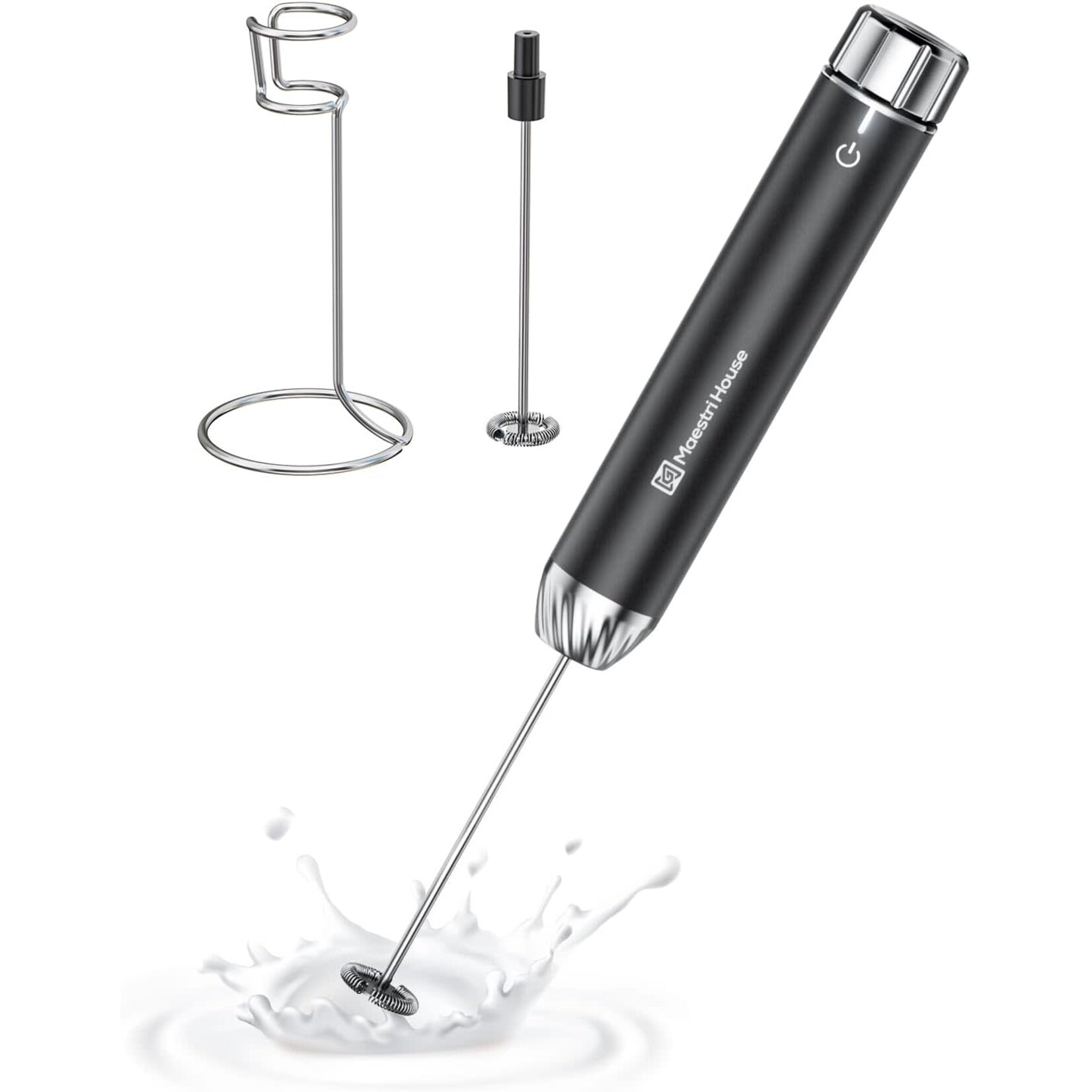 Maestri House LunaFro Variable Speed Hand Frother - Black MHMF03
