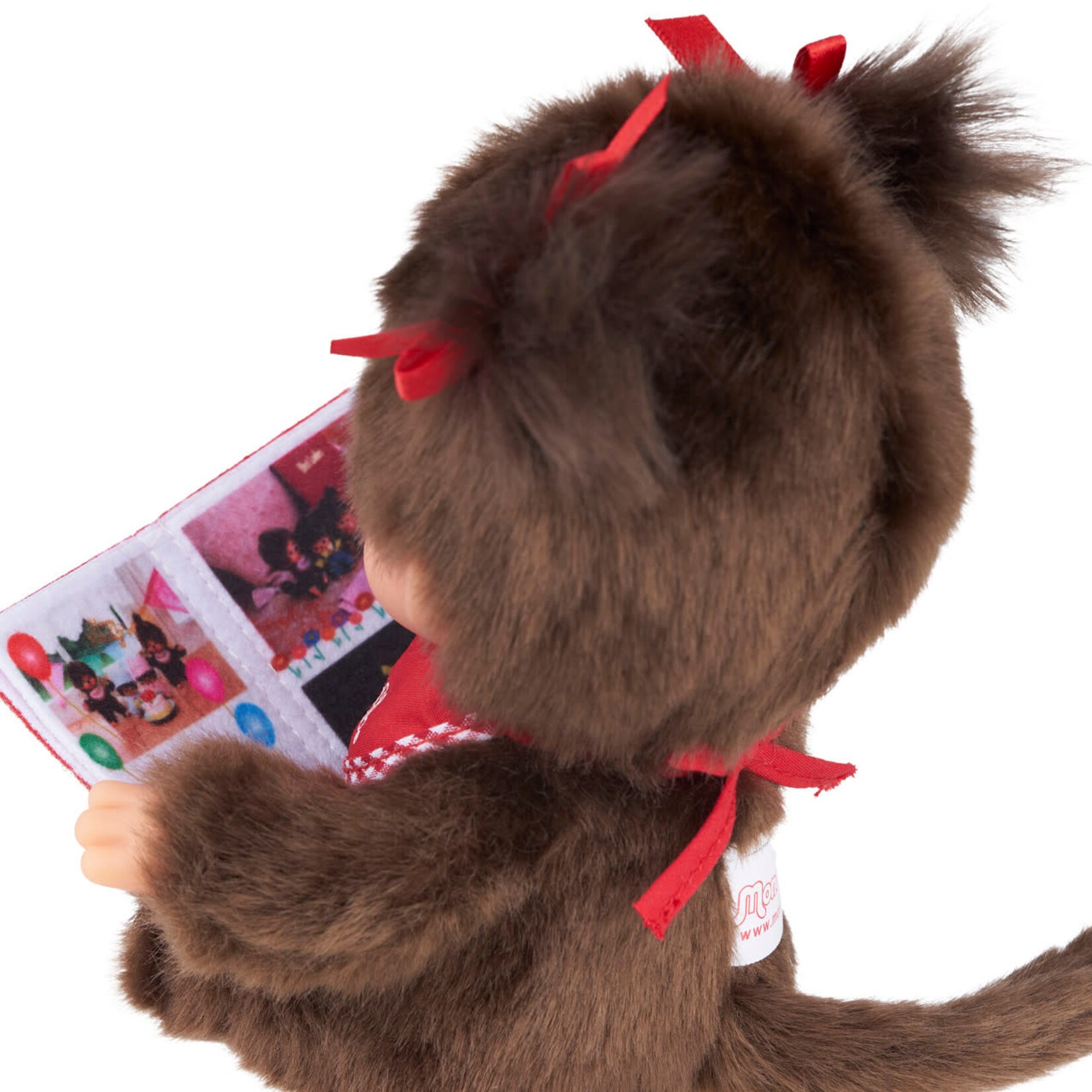 Sekiguchi Monchhichi Sitting & Reading Girl 7" Plush Toy