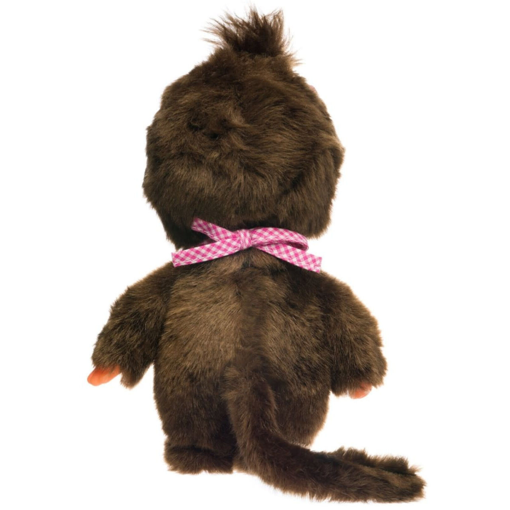 Monchhichi Standard Girl w/ Pink Bib 8" Plush Toy