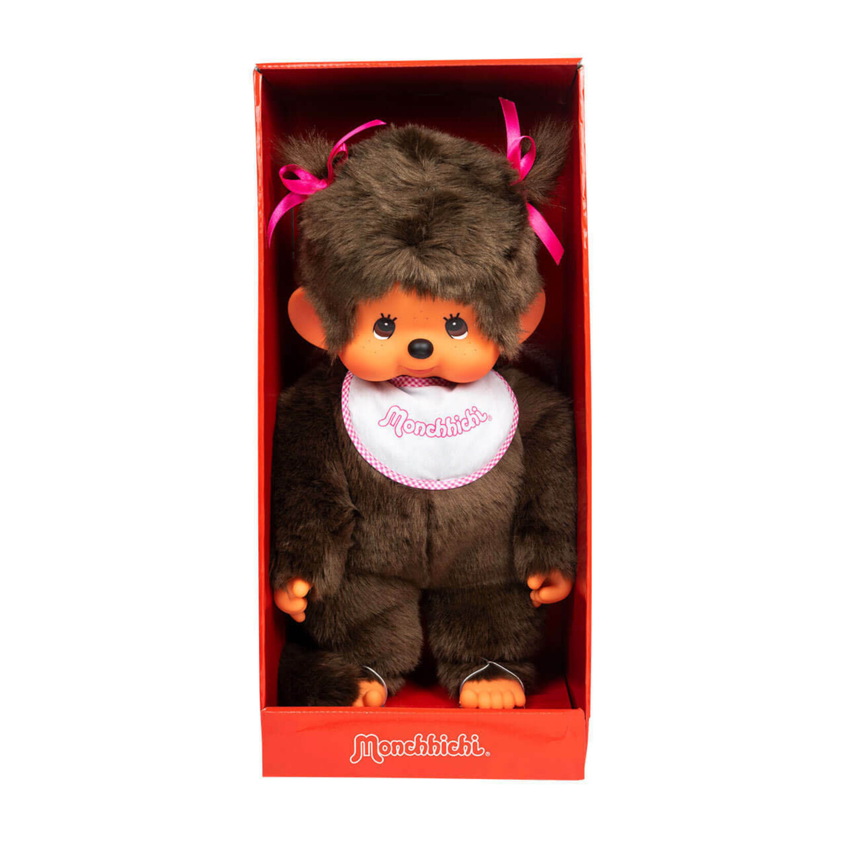 Monchhichi Classic Girl 18" Plush Toy - Red