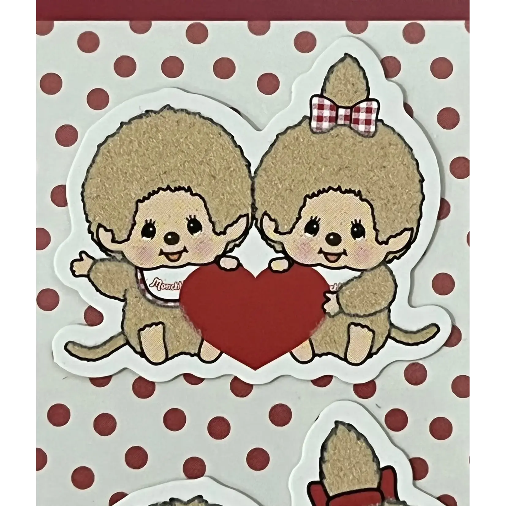Sekiguchi Stickers - Monchhichi - Furry Flocked Sticker Sheets