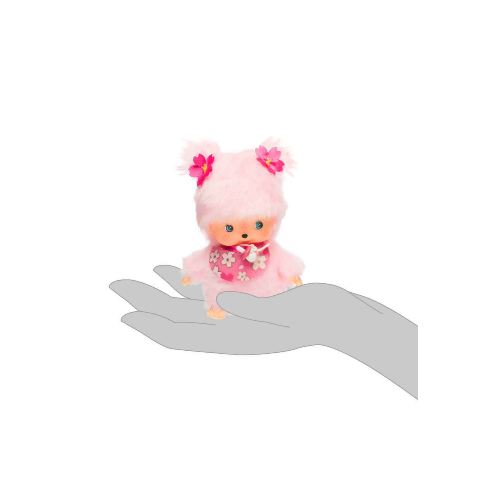 Sekiguchi Monchhichi Classic Bebichhichi Cherry Blossom 4.75" Mini Plush