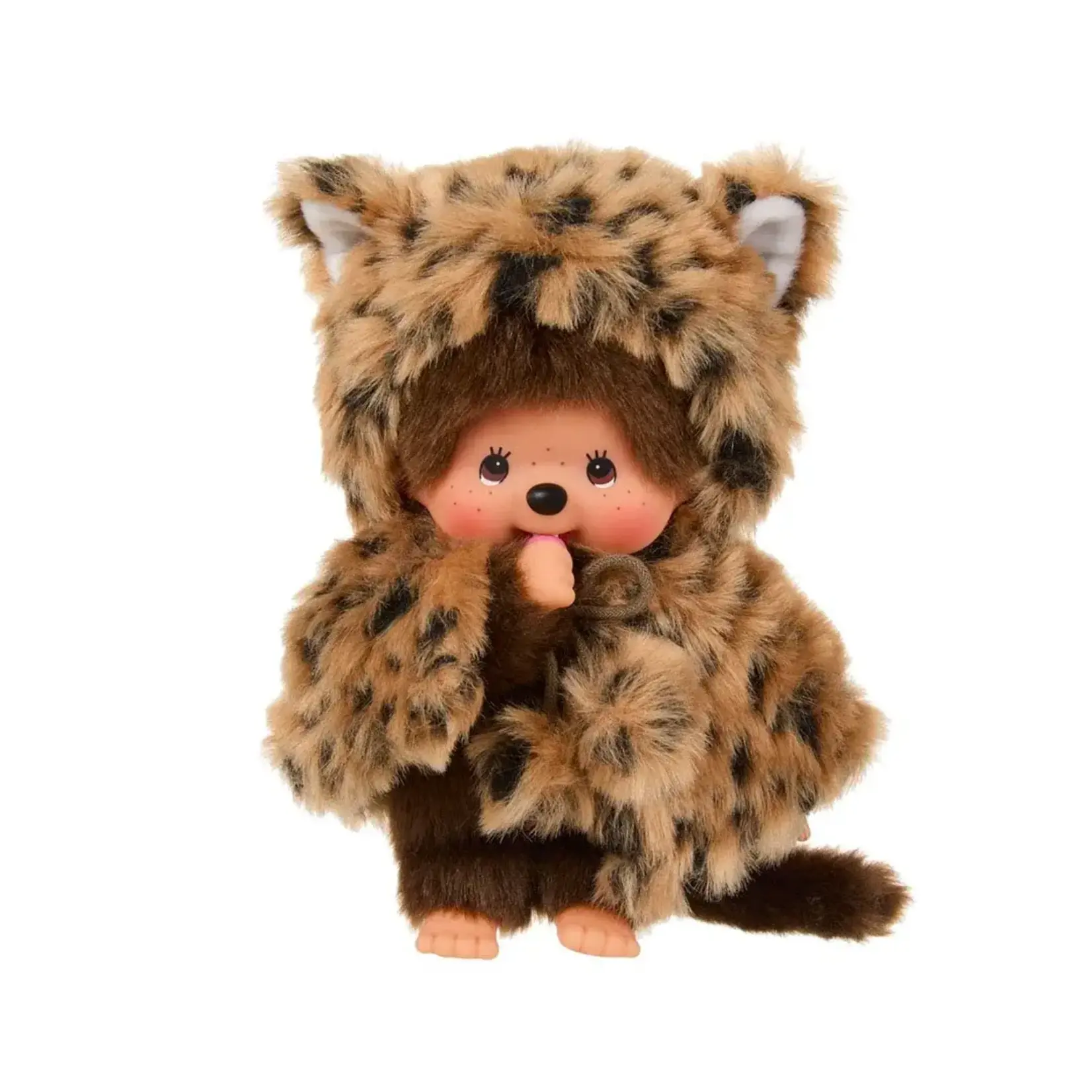 Sekiguchi Monchhichi Girl - Leopard Hood 8" Plush Toy