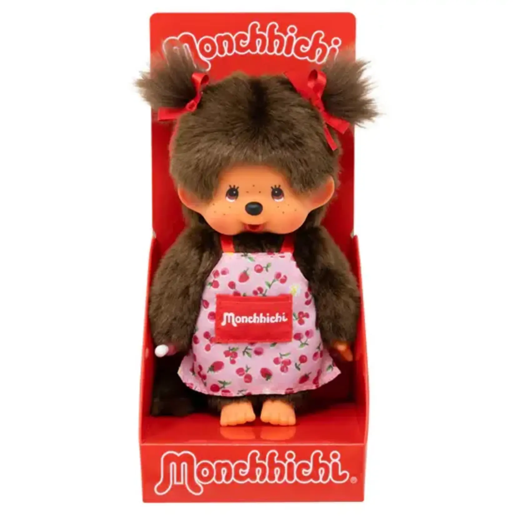 Sekiguchi Monchhichi Flower Apron Girl 8" Plush Toy