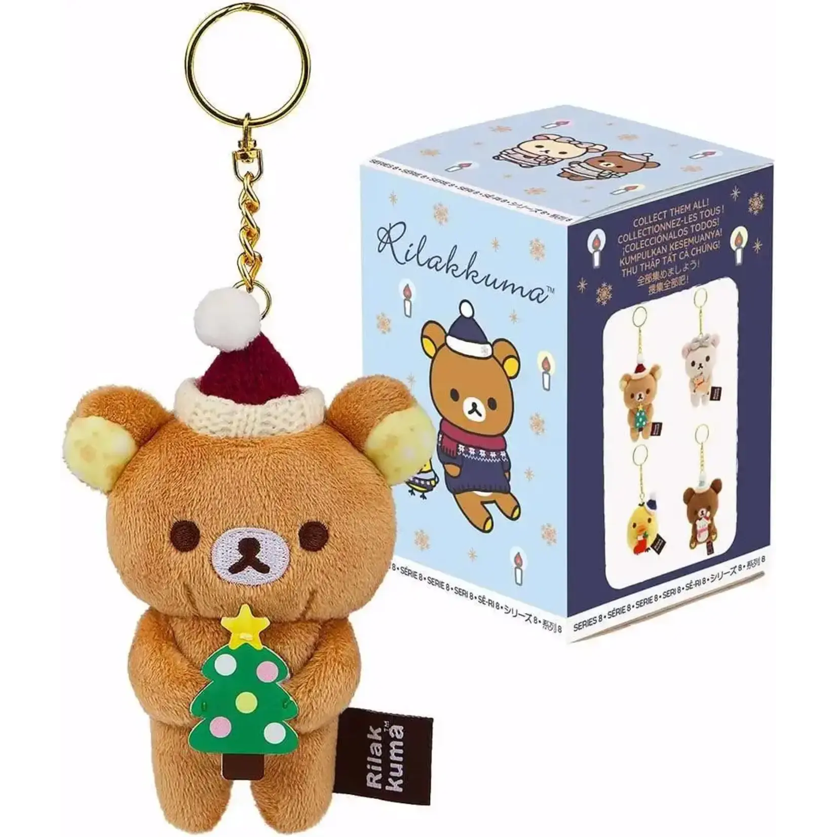 SAN-X Blind Box - Rilakkuma San-X Original Christmas Holiday Keychain US10301