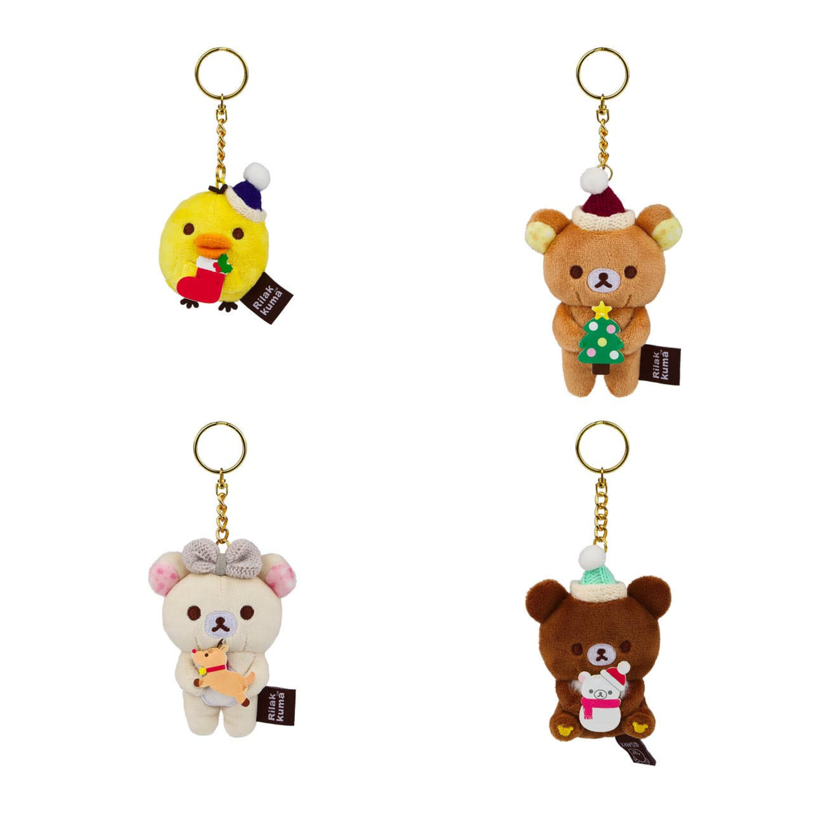 SAN-X Blind Box - Rilakkuma San-X Original Christmas Holiday Keychain US10301