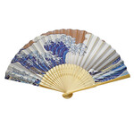 FAN 9" Poly Hokusai Great Wave #14