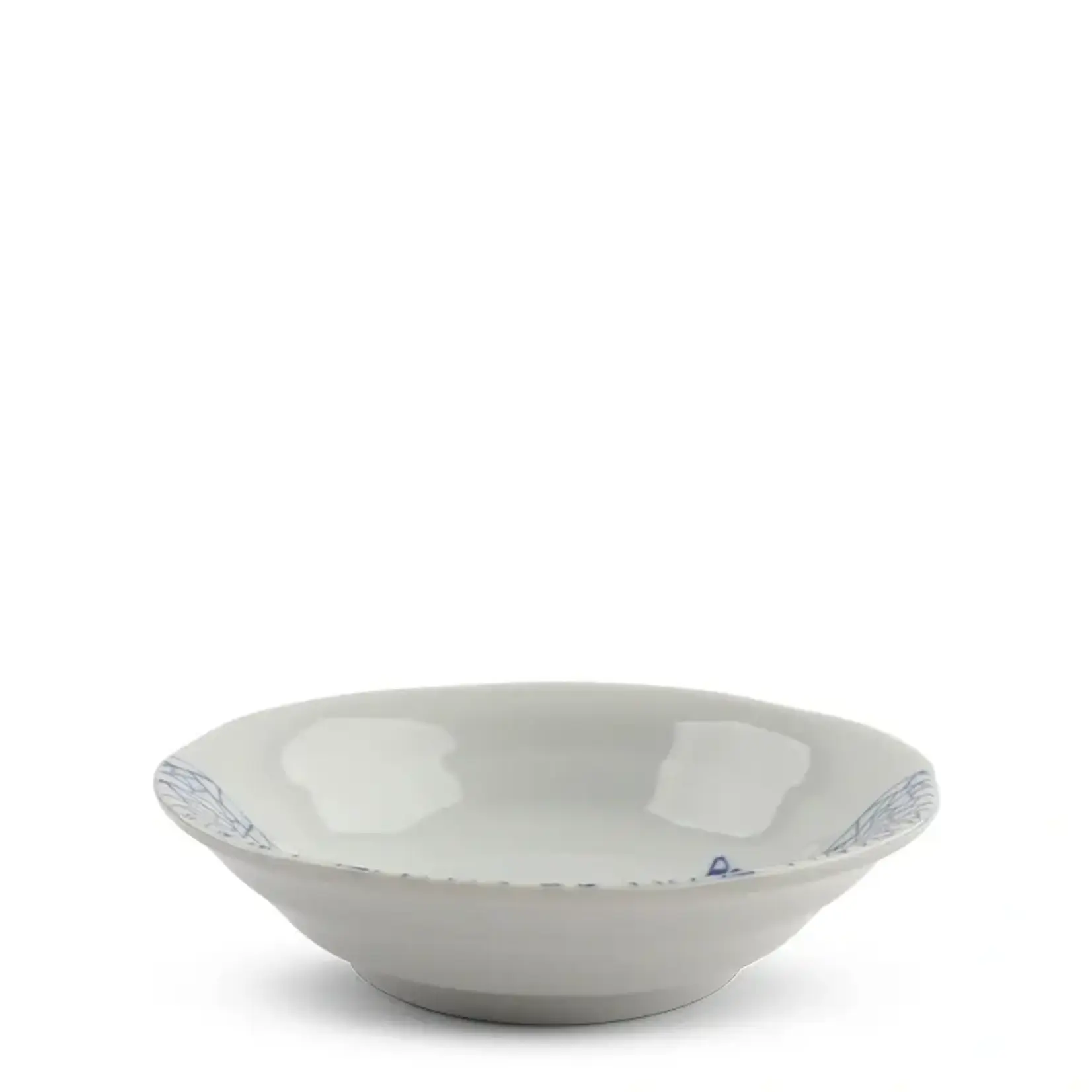 Bowl - Blue & White Cat Ice Skating 5.25" 150-312