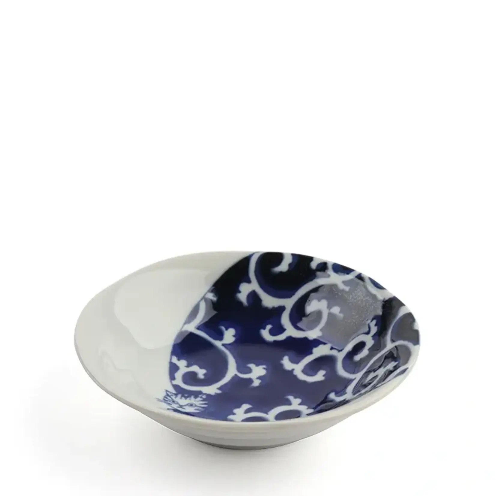 Bowl - Blue & White Cat Thief 5.25" 150-310