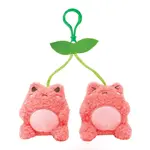 Cuddle Barn Mini Cherry Wawa Clip (Soft Kawaii Frog Plush Bag Charm)