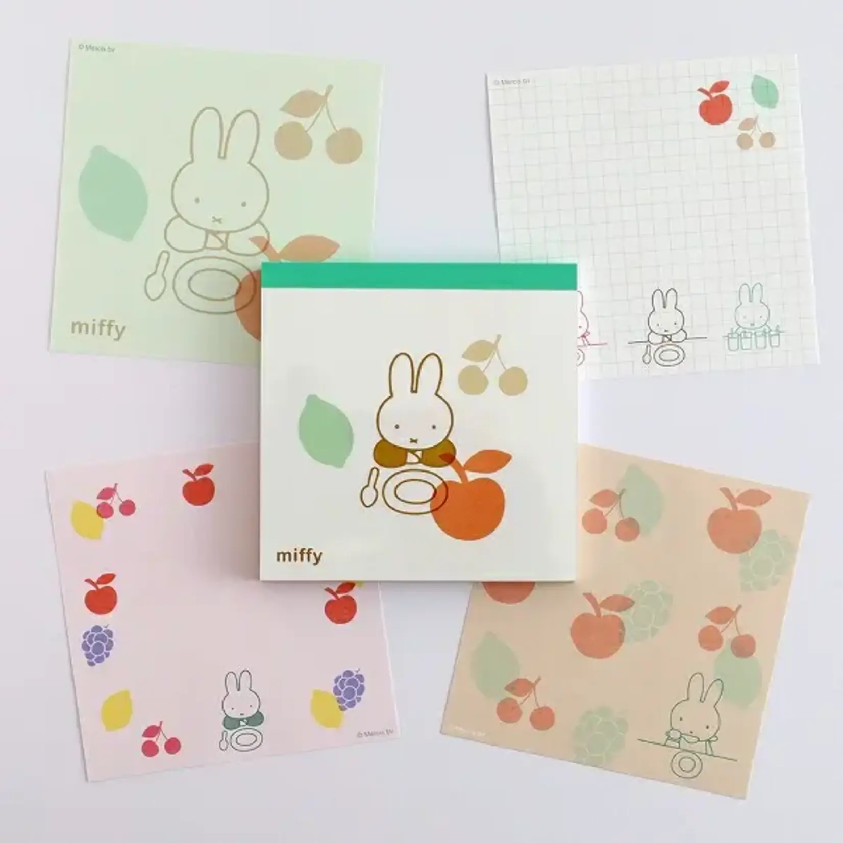 GreenFlash Mini Notepad - Miffy Square Memo Pad (Fruits) BM-387