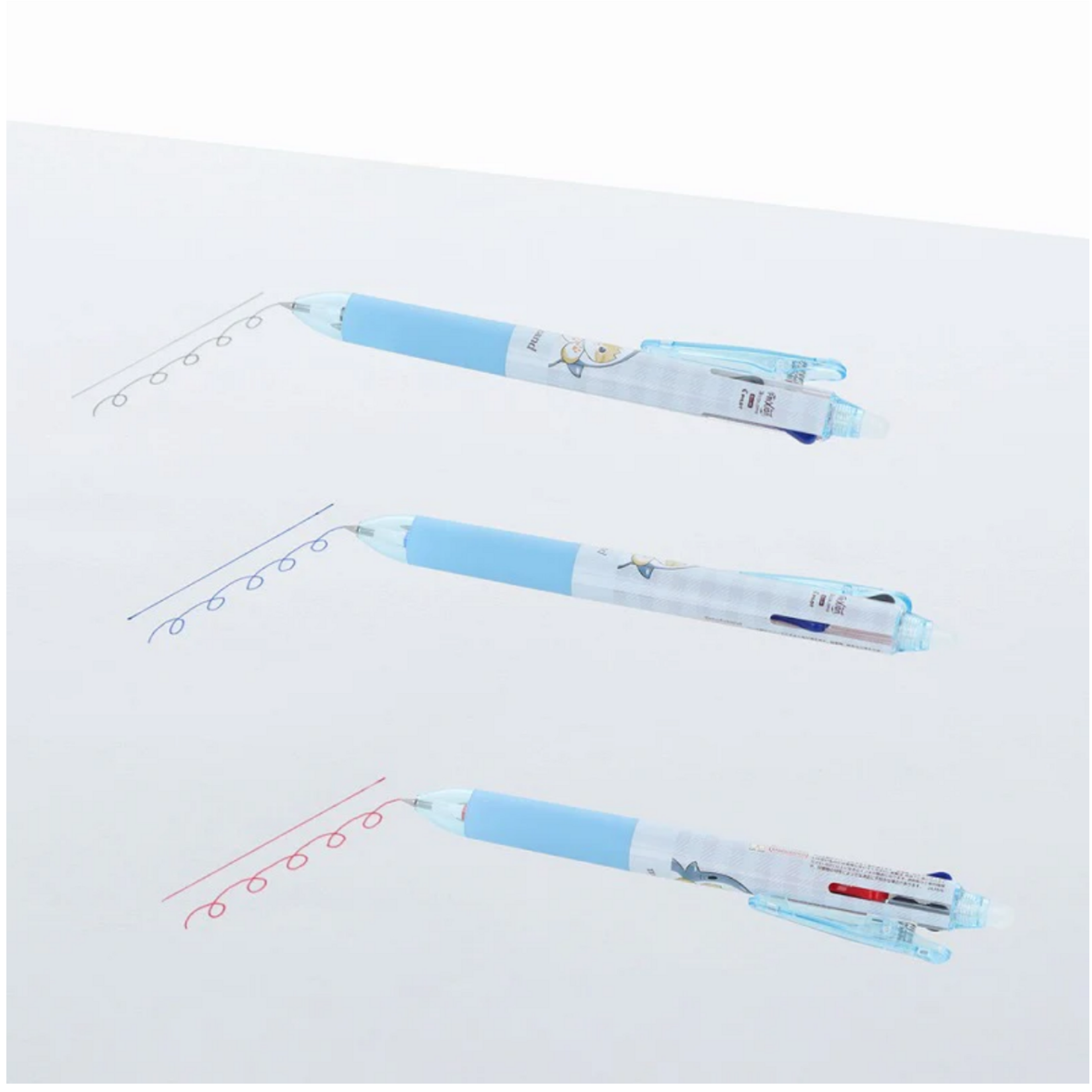 Sun Star Ball Point Pen - mofusand Samenyan 3-Color 0.38mm - erasable