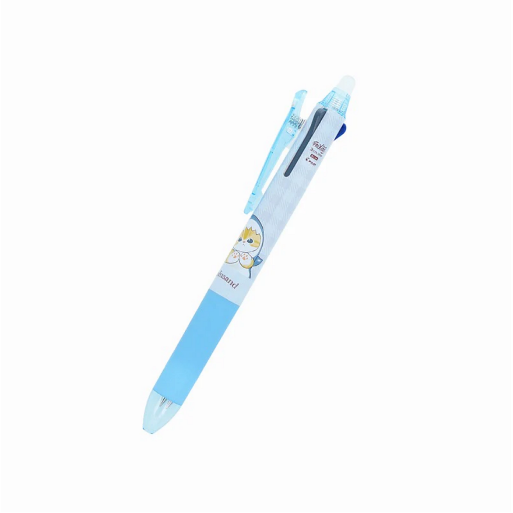 Sun Star Ball Point Pen - mofusand Samenyan 3-Color 0.38mm - erasable