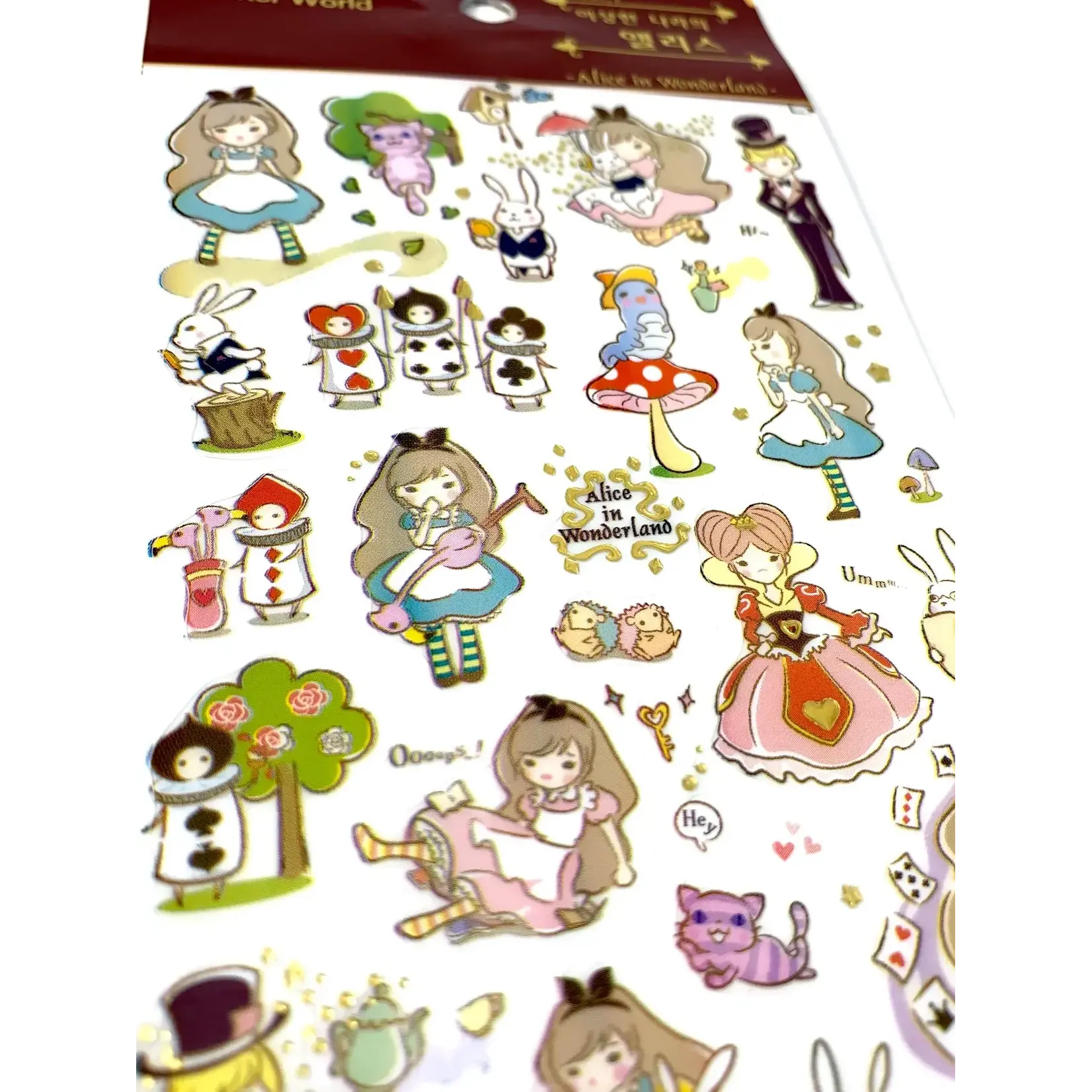 Alice in Wonderland PVC Stickers - 31465