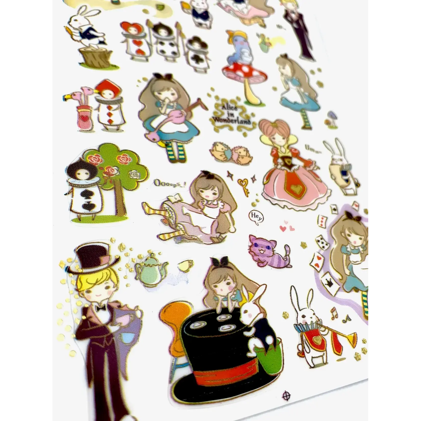 Alice in Wonderland PVC Stickers - 31465