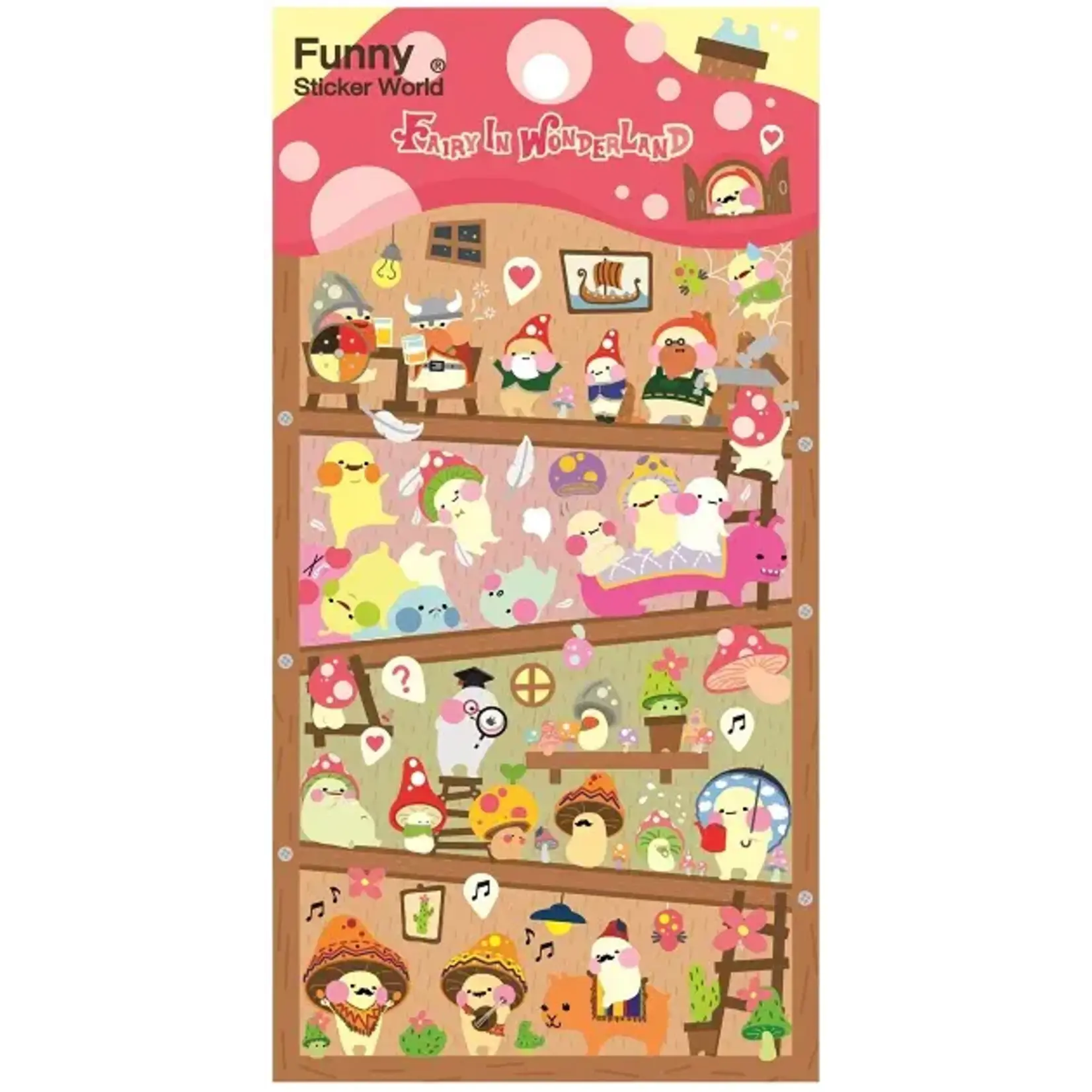 Fairy in Wonderland Puffy Stickers - 40597