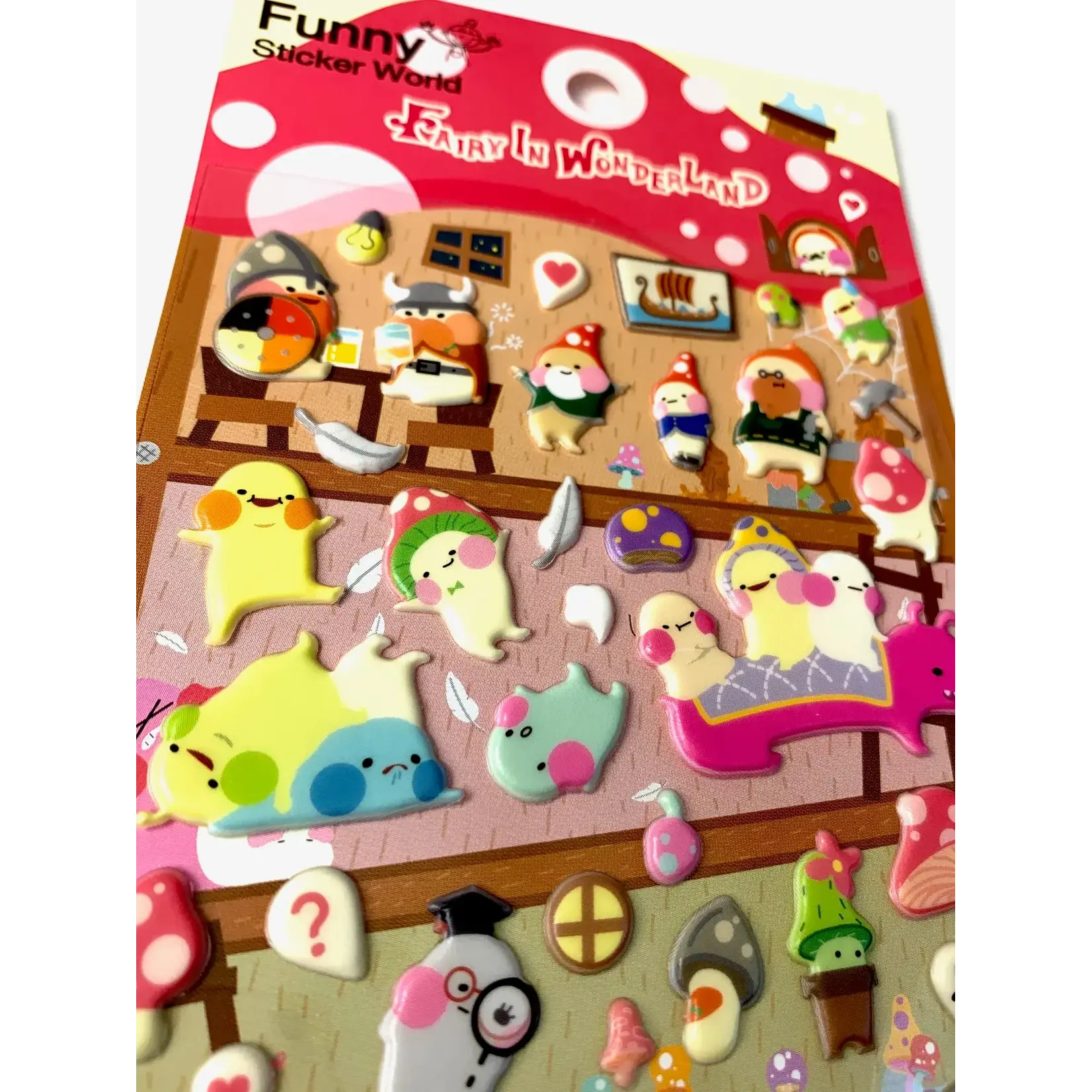 Fairy in Wonderland Puffy Stickers - 40597