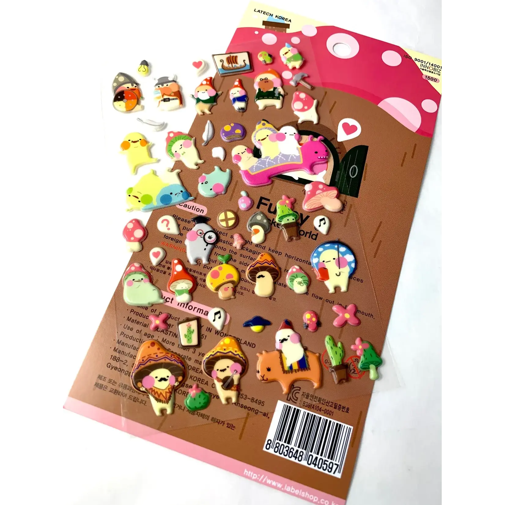 Fairy in Wonderland Puffy Stickers - 40597