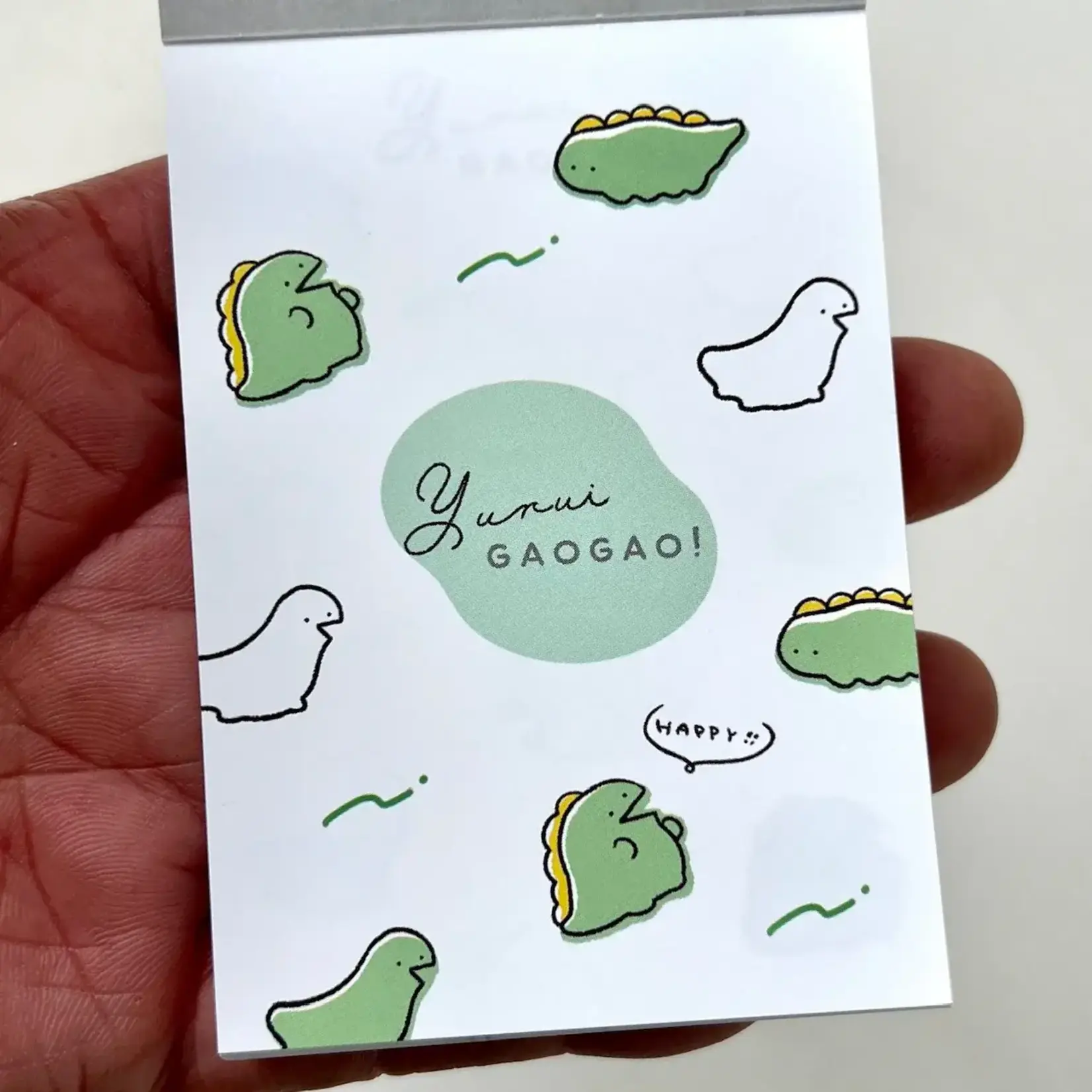 Kamio Yurui Gao Gao Dinosaur Mini Notepad - 209556
