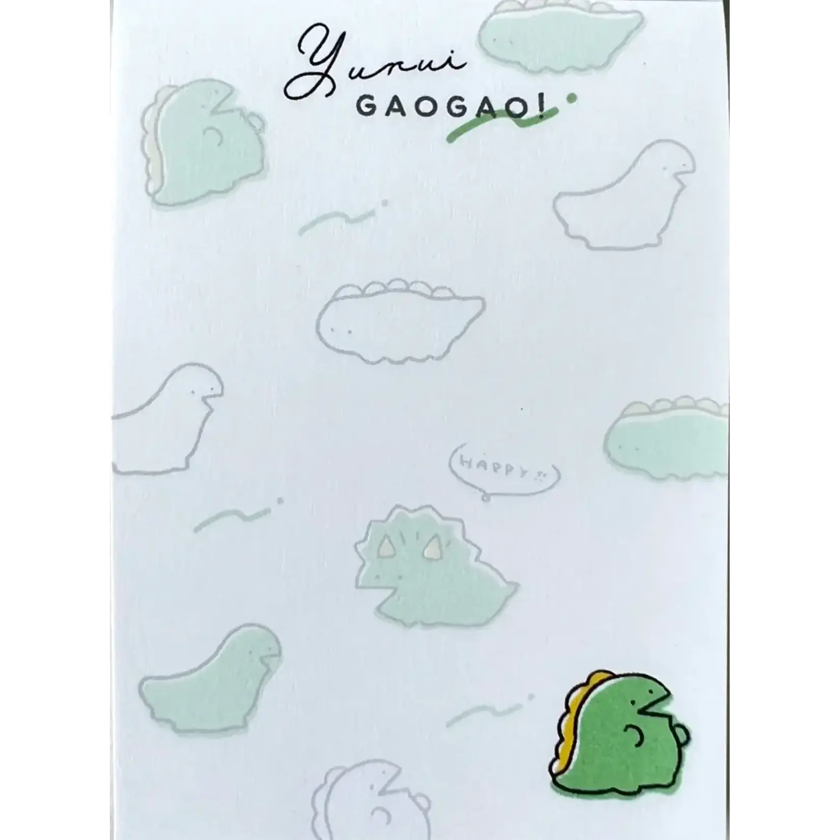 Kamio Yurui Gao Gao Dinosaur Mini Notepad - 209556