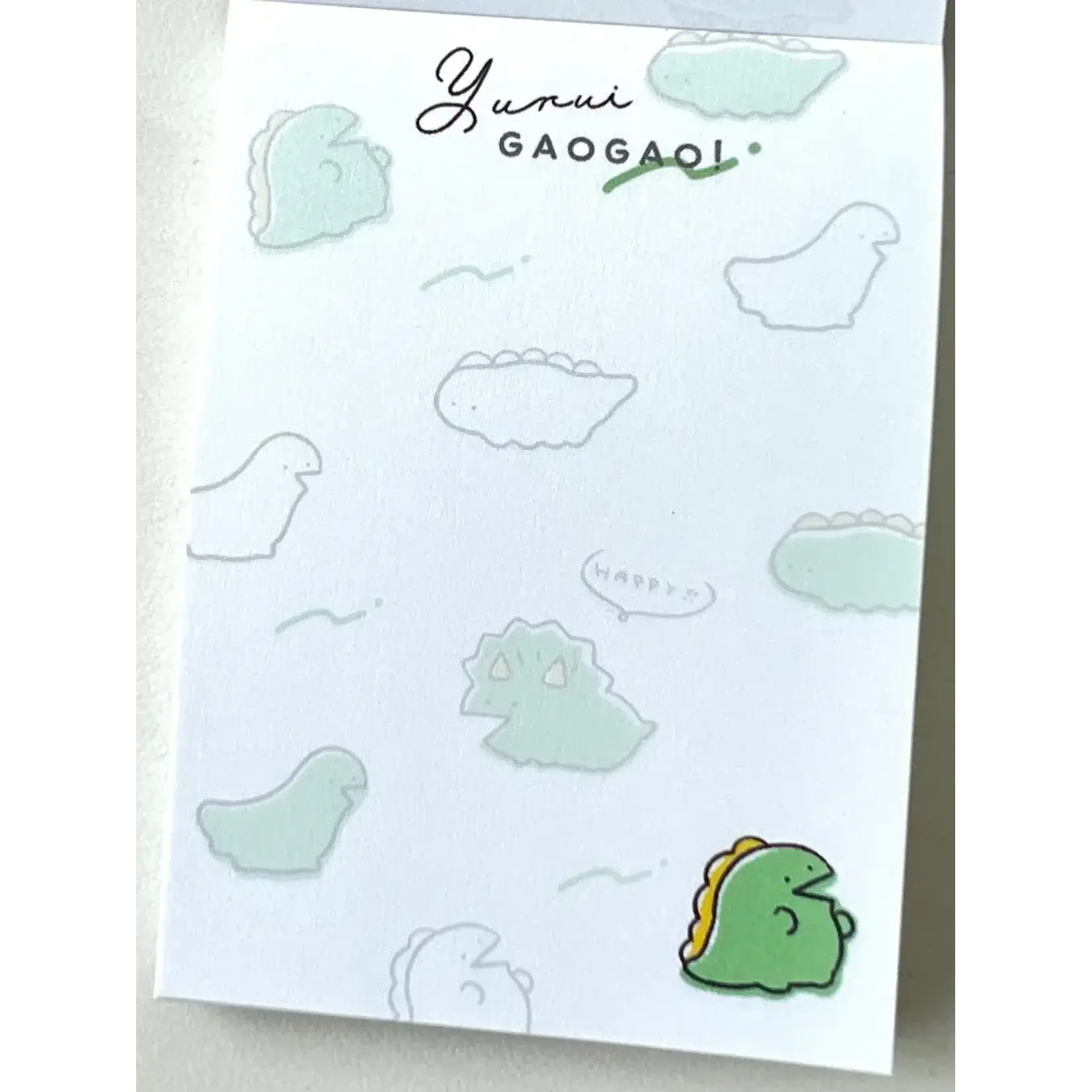 Kamio Yurui Gao Gao Dinosaur Mini Notepad - 209556