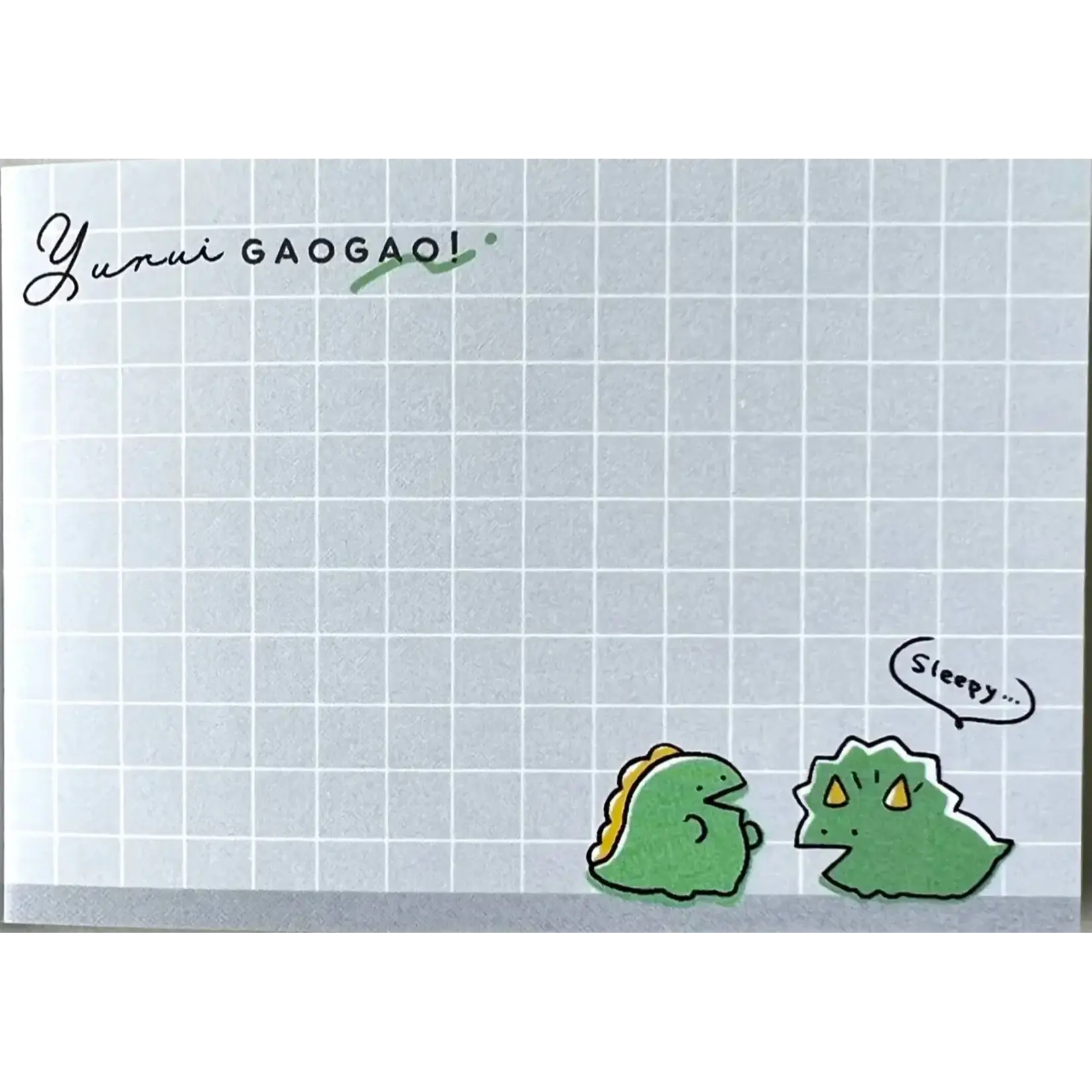 Kamio Yurui Gao Gao Dinosaur Mini Notepad - 209556