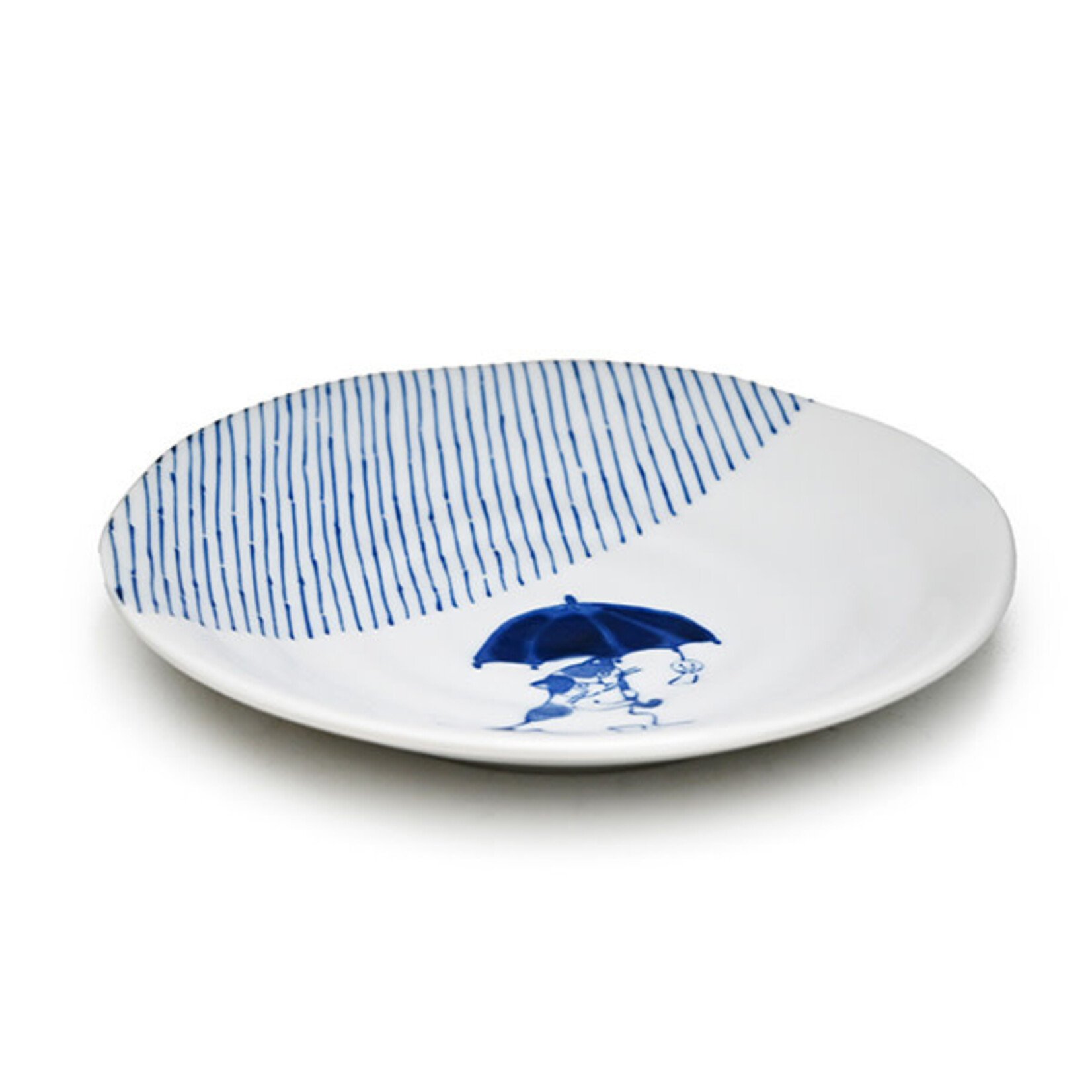 Plate 6.5"Dx1"H - Cat in the Rain - YG265-CT9