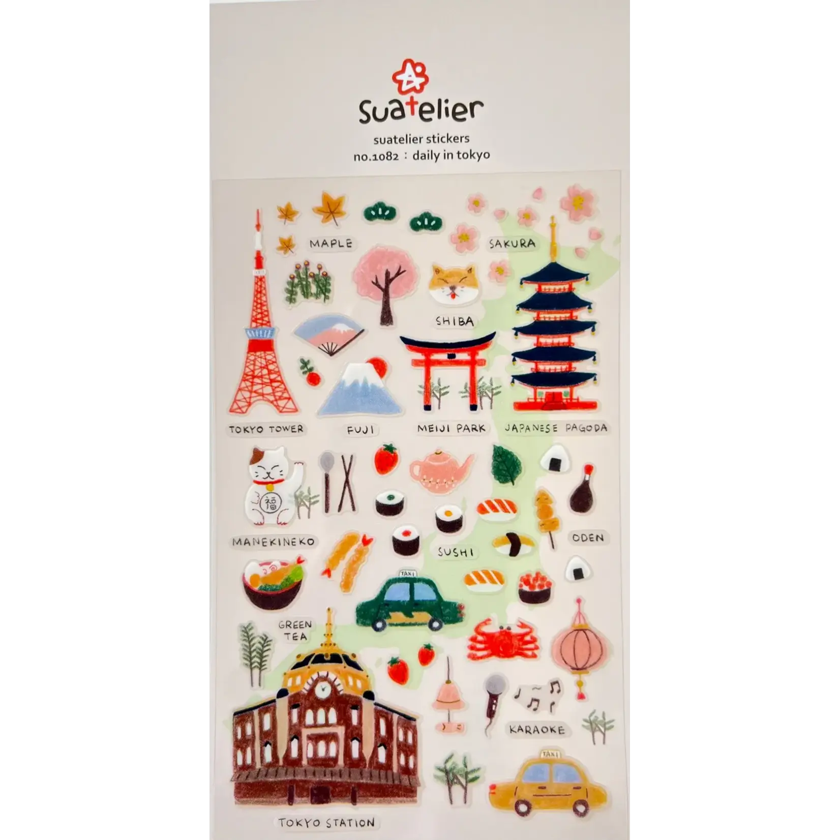 Suatelier Daily Tokyo Life Stickers - 01082