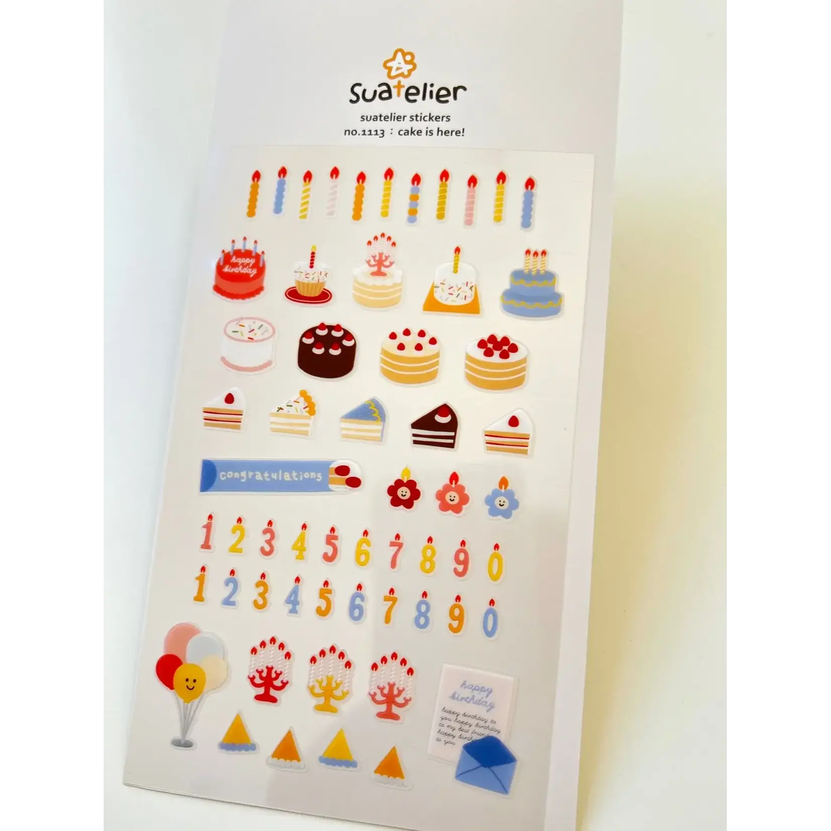 Suatelier Birthday Cake Stickers - 01113