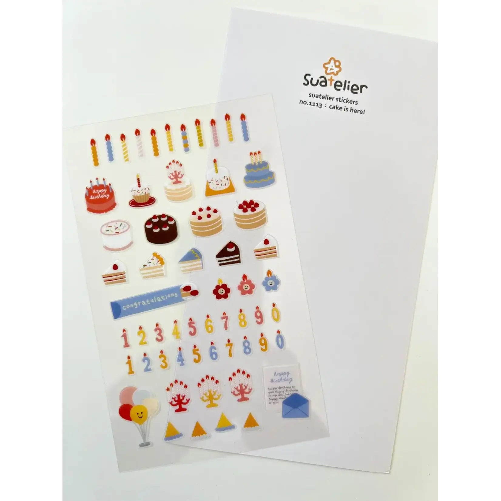 Suatelier Birthday Cake Stickers - 01113