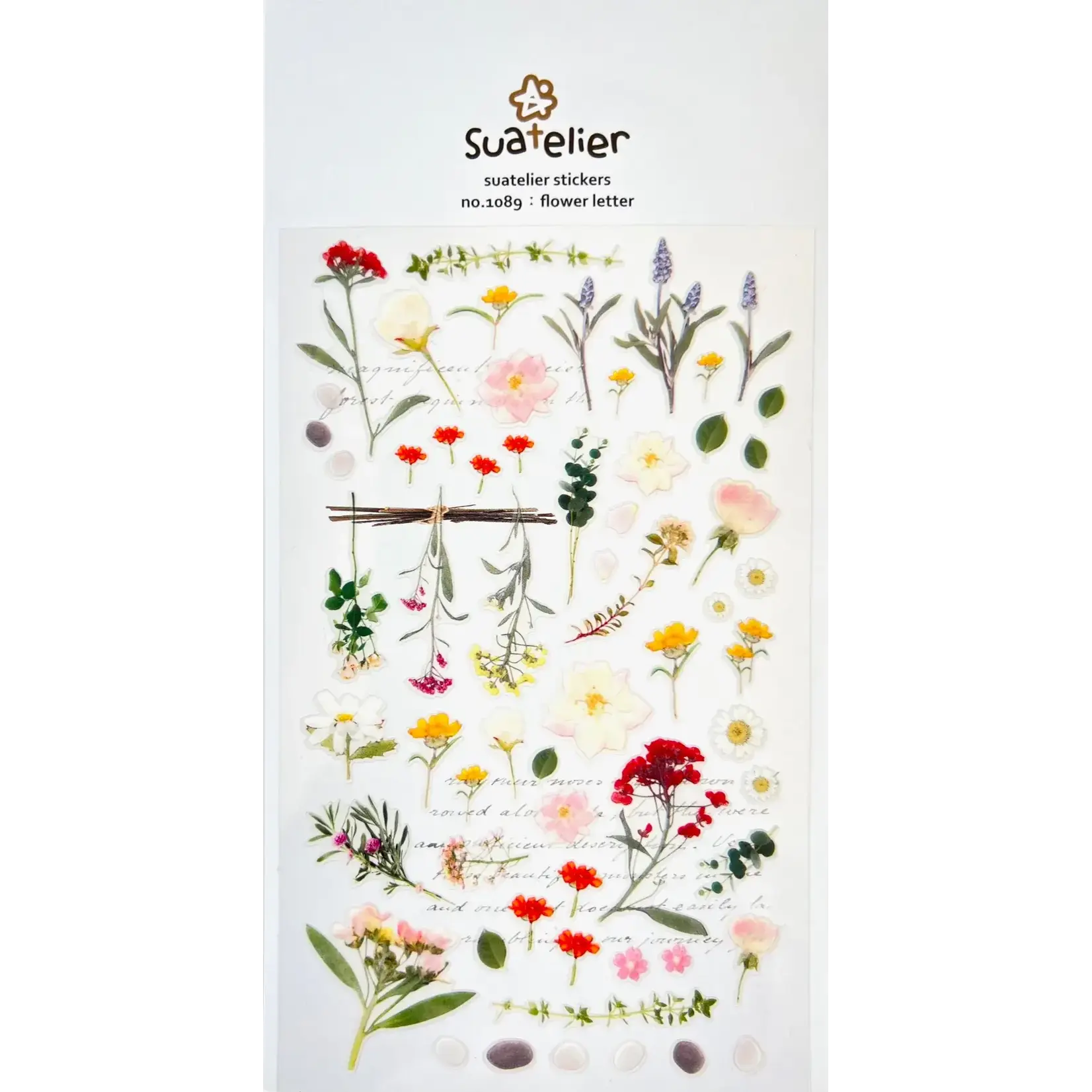 Suatelier Flower Letter Stickers - 01089